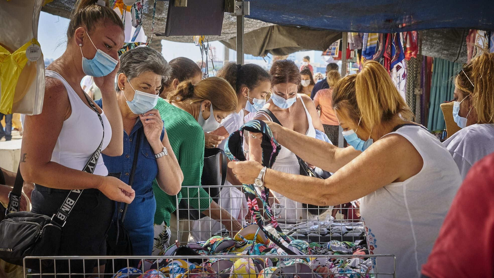 Primer día de 'Piojito' en Cádiz desde que empezó la pandemia.