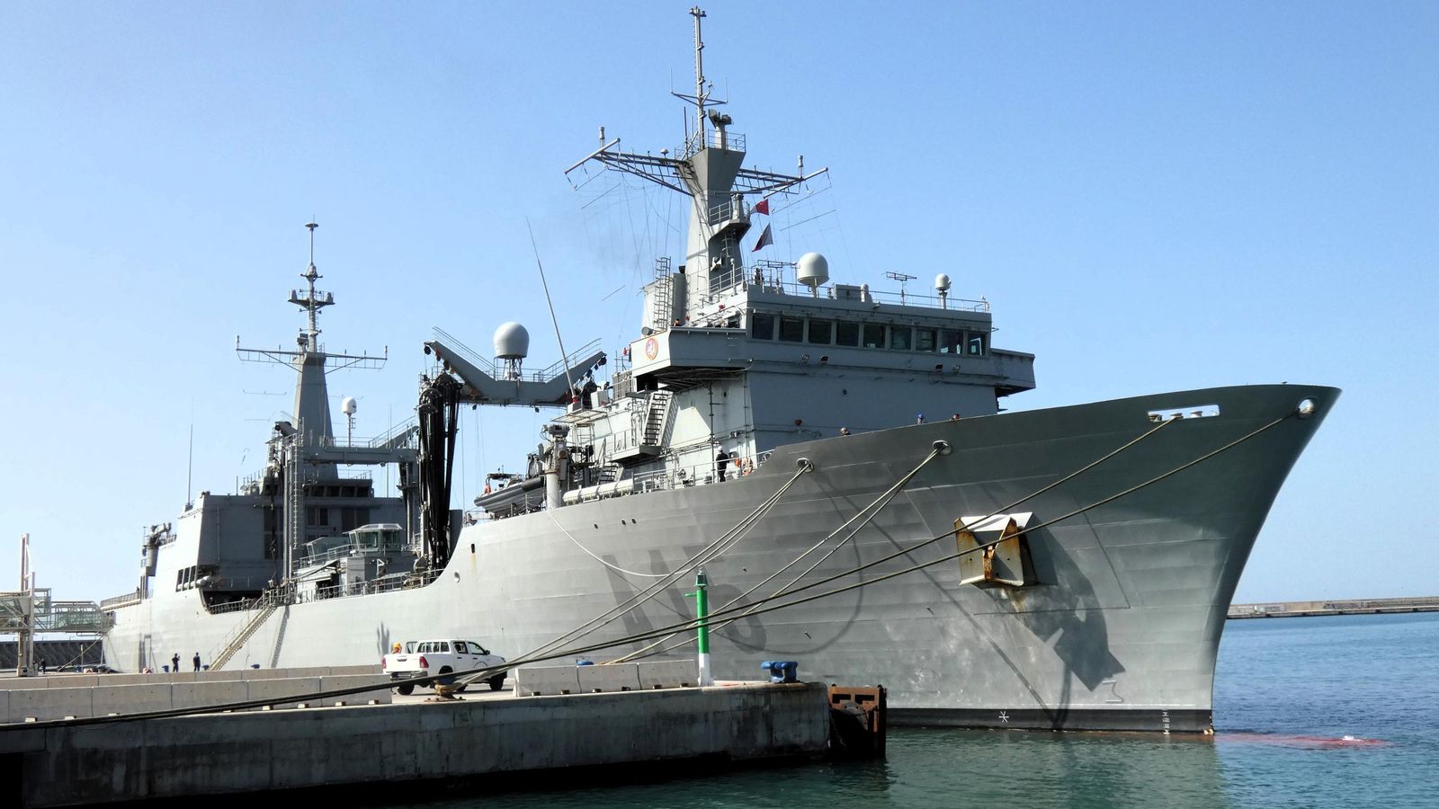 'Cantabria A-15 atracado en el muelle de levante sur. 'Cantabria A-15 atracado en el muelle de levante sur.