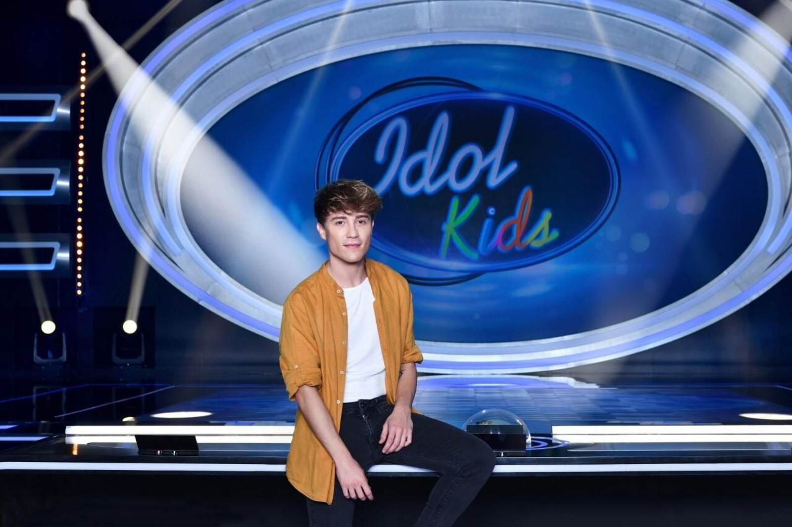 Carlos Marco en el plató de 'Idol Kids'