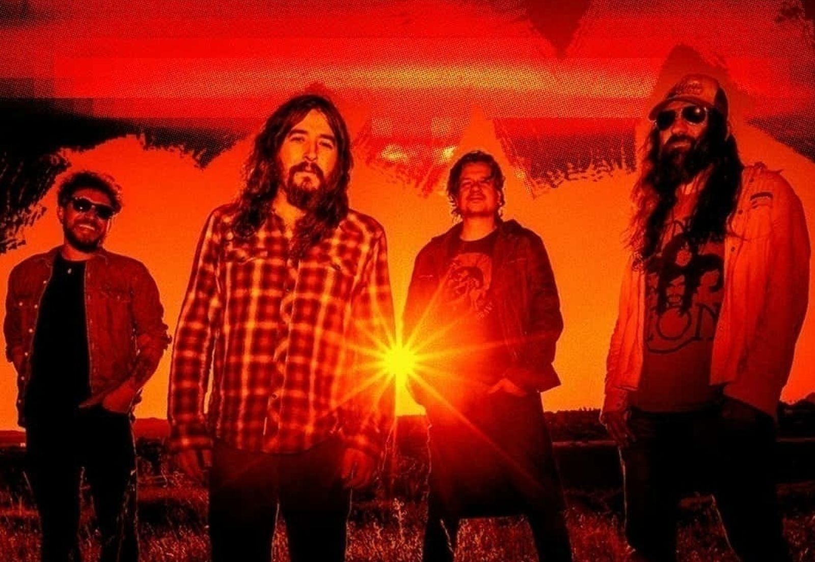 Los integrantes de la banda española de rock King Sapo