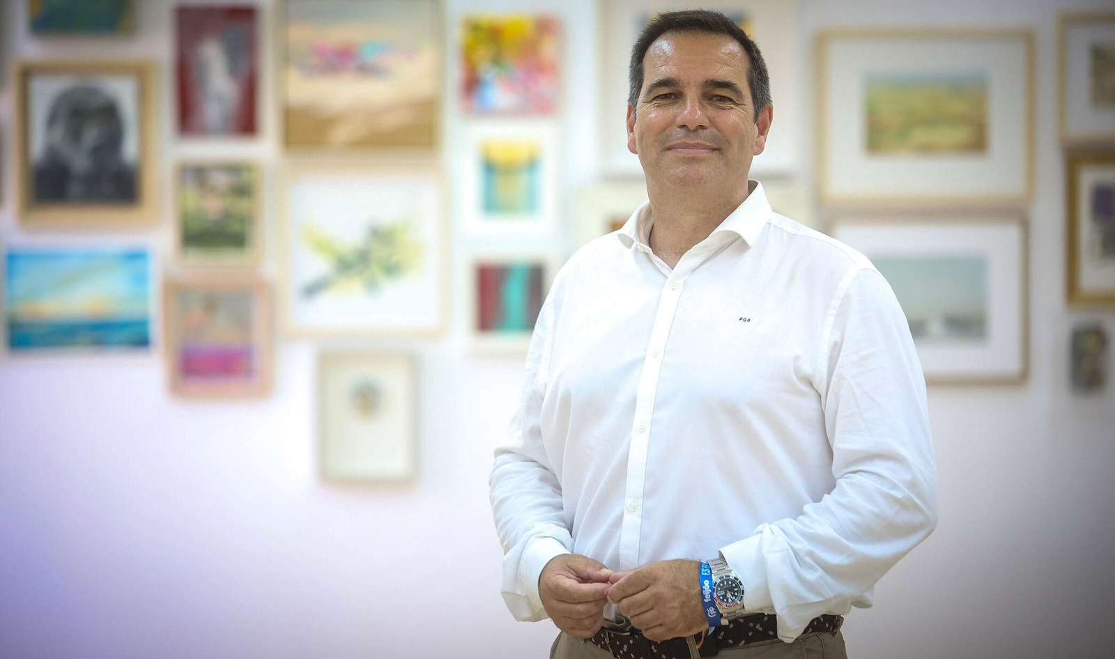 Pedro Gallardo, en la sala de ArteaDiario de Diario de Jerez.