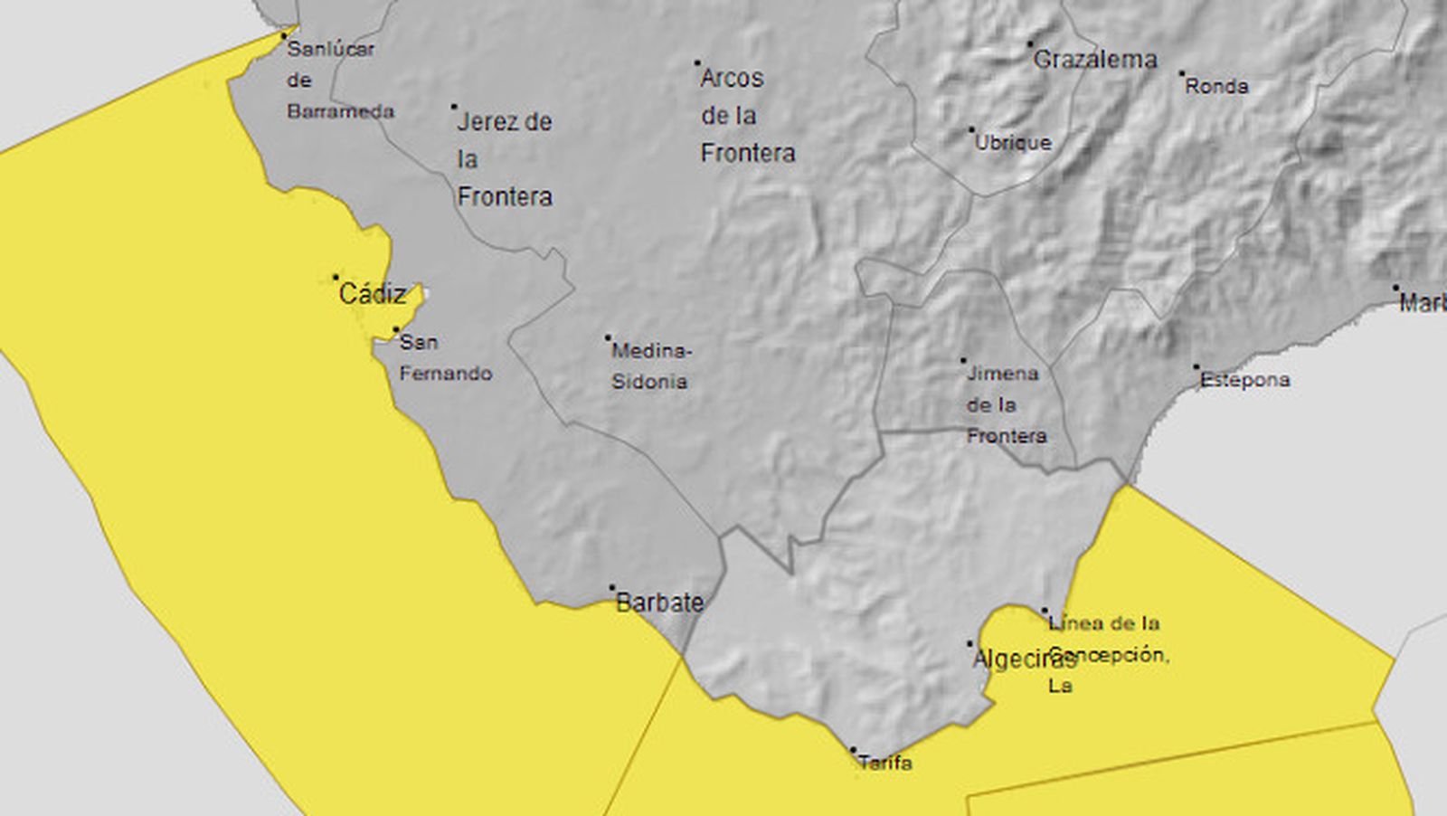 Alerta amarilla este martes en la provincia.