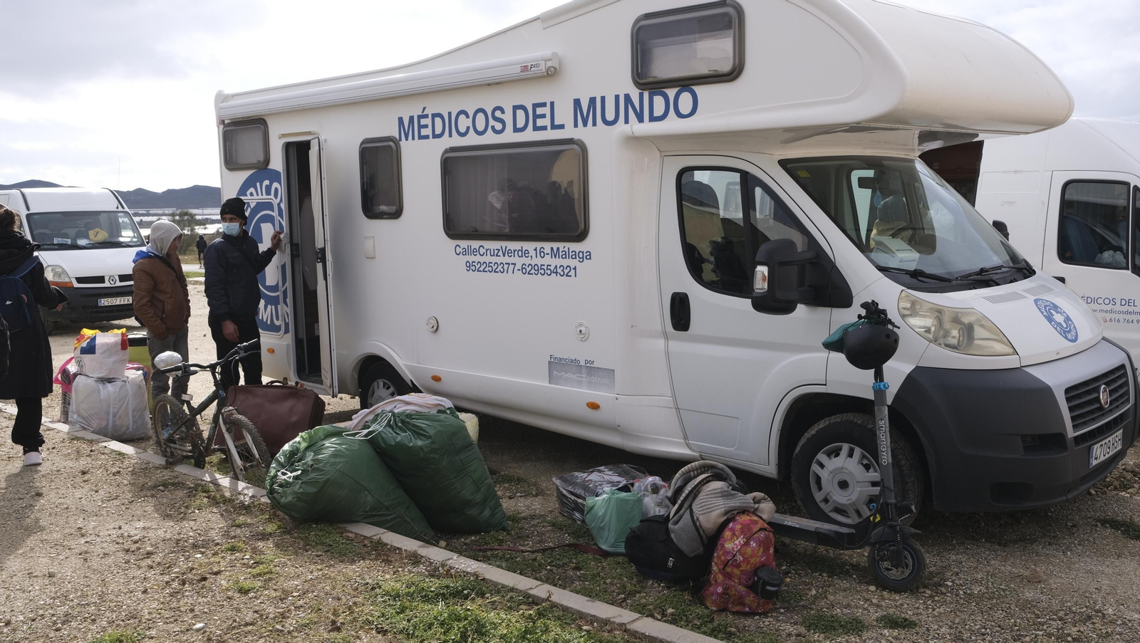 Imágenes del desalojo del asentamiento chabolista 'El Walili', en Níjar