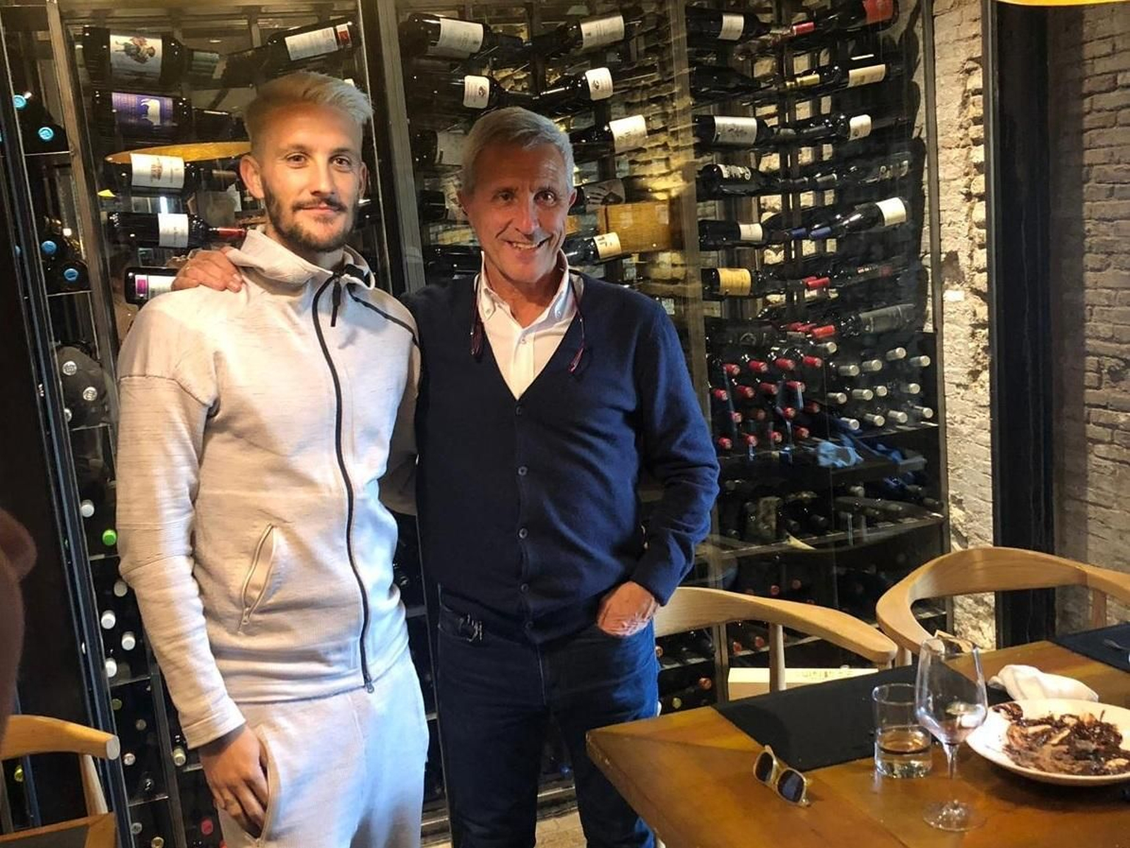 Luis Alberto Romero y Pablo Blanco, juntos este lunes en Sevilla.