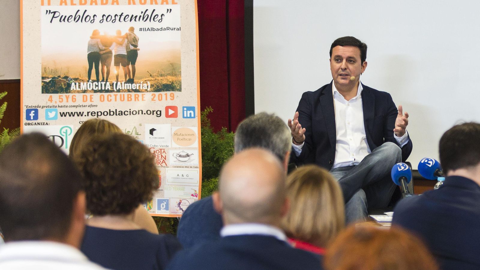Javier A. García, durante el acto inaugural del congreso.