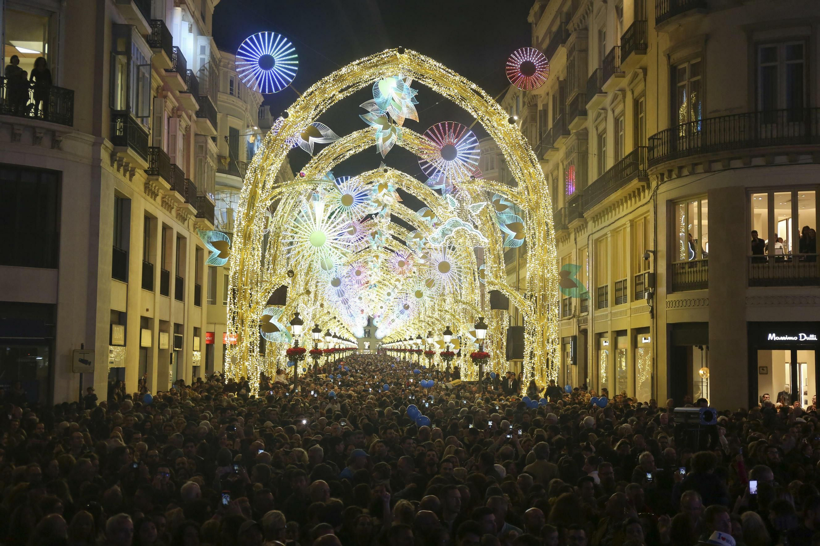 Las fotos de las luces de Navidad en Málaga Las fotos de las luces de Navidad en Málaga