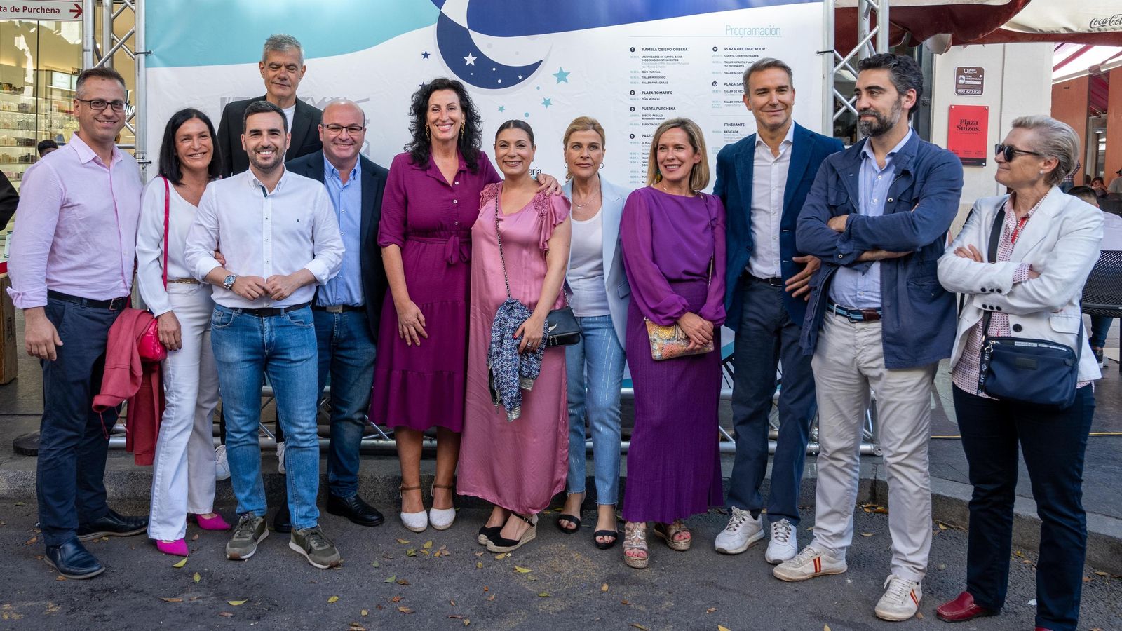 Autoridades presentes en la Noche en Blanco de Almería.