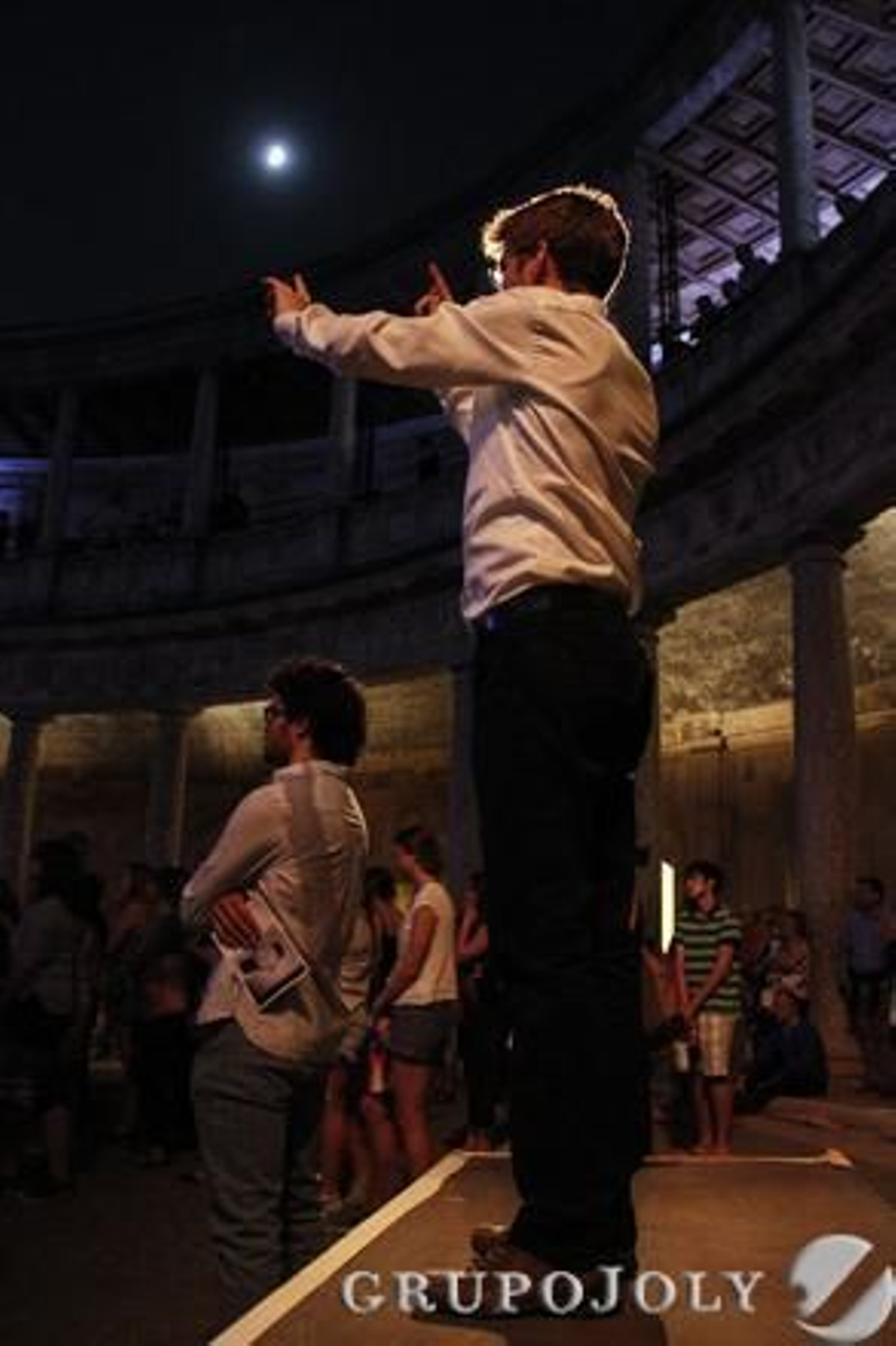 La dirección del espectáculo.

Foto: Álex Cámara