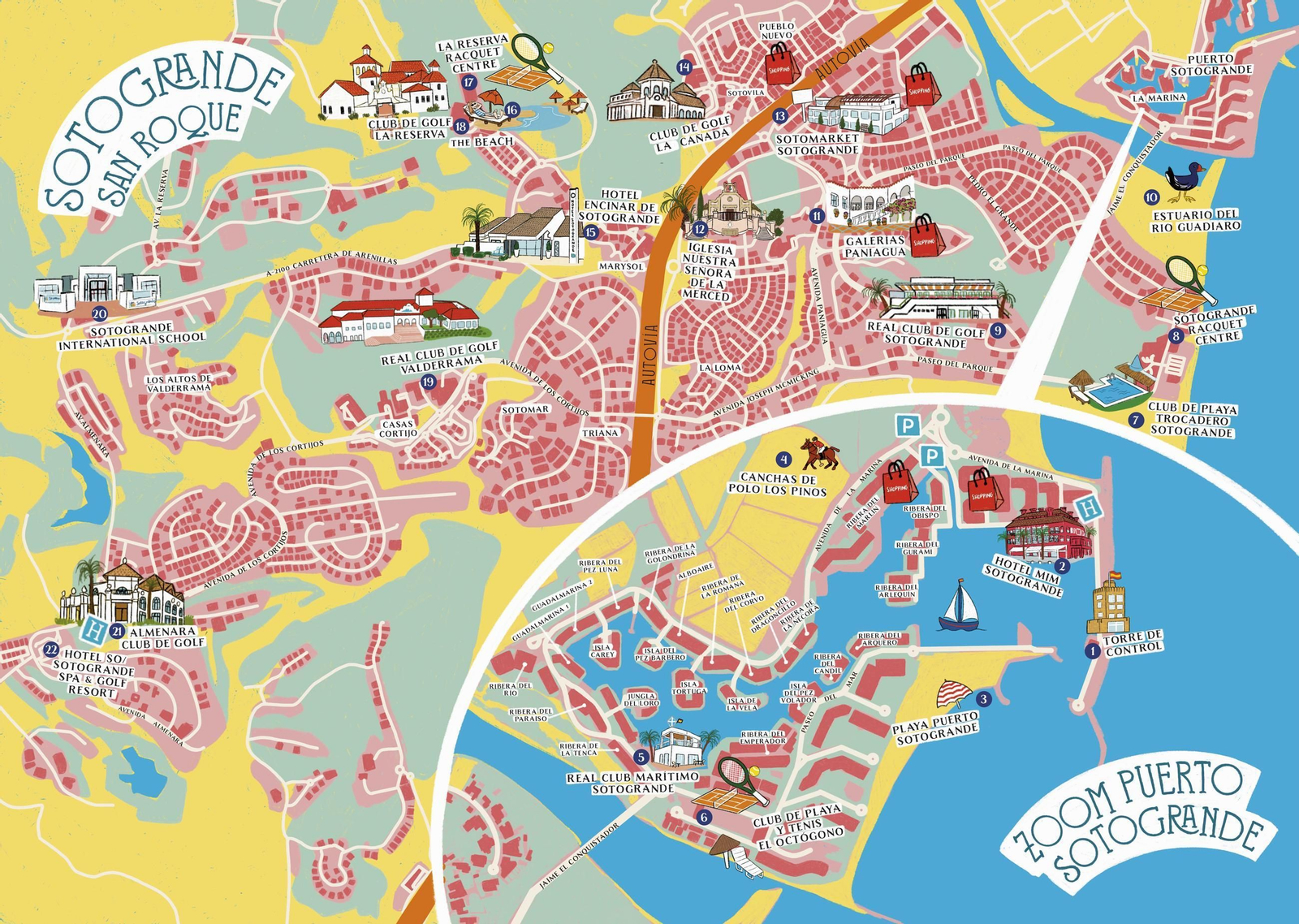Mapa Sotogrande Mapa Sotogrande