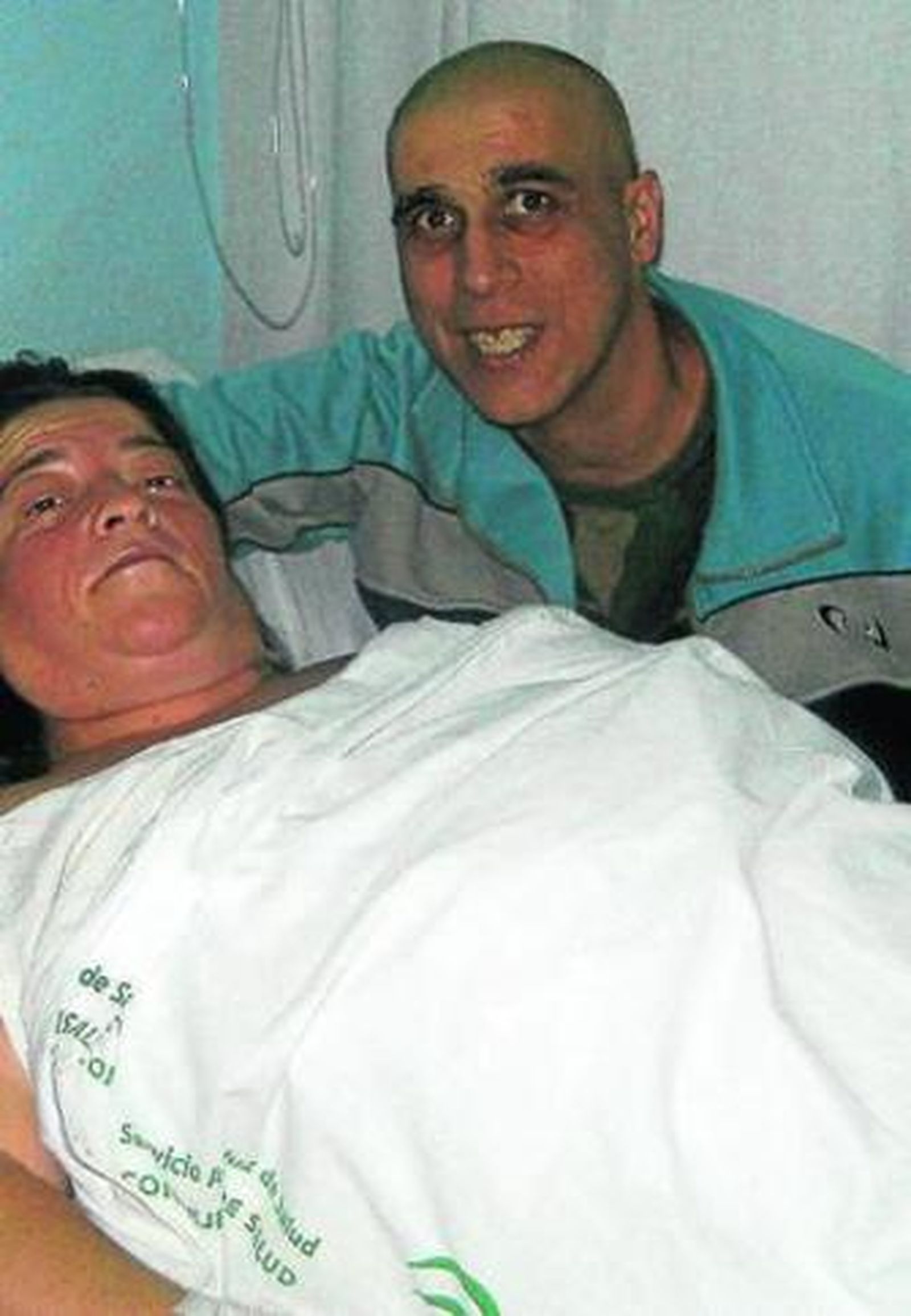 Salvador Alarcón y Ana María Sánchez, el día del alumbramiento.