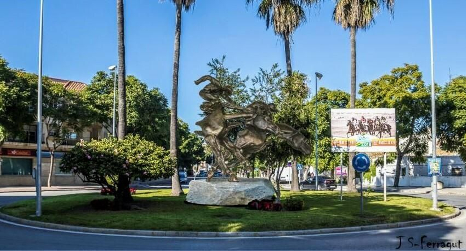 Recreación de la obra proyectada en la Glorieta de las Carreras, que se encuentra en la Avenida del Quinto Centenario.
