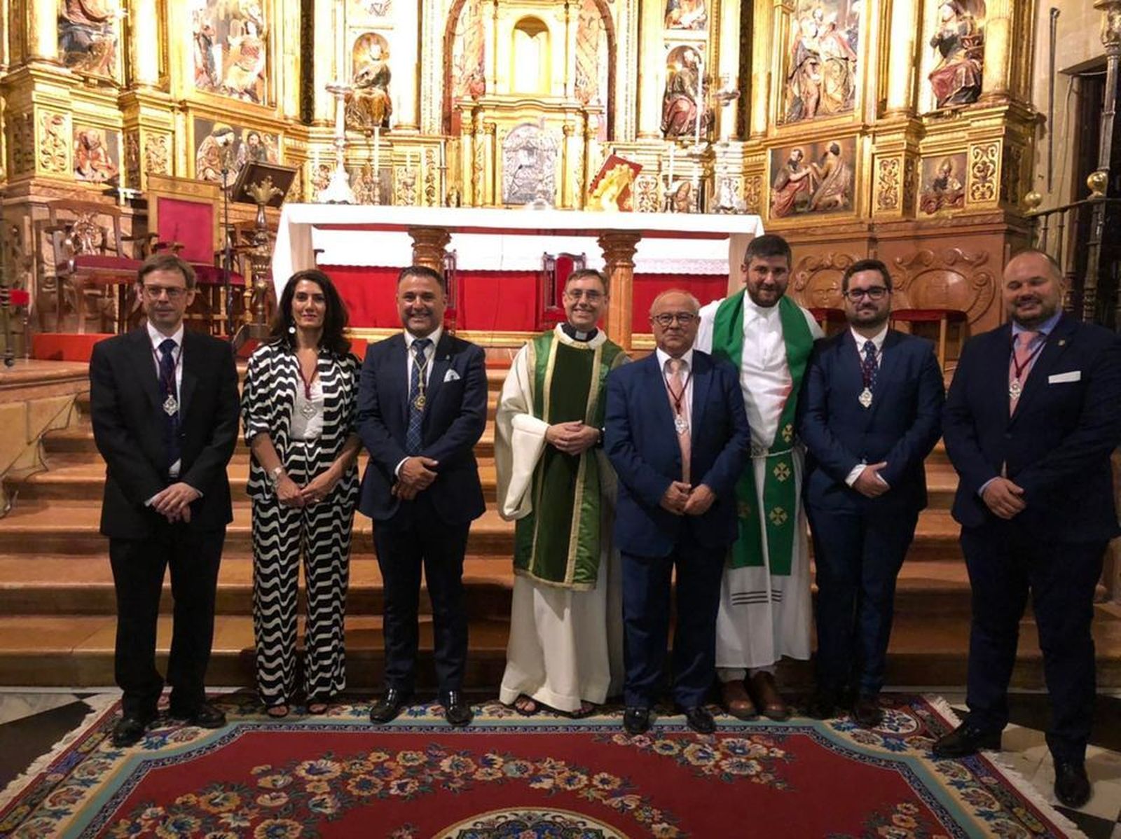 Miembros de la Permanente del Consejo de Hermandades de Arcos.