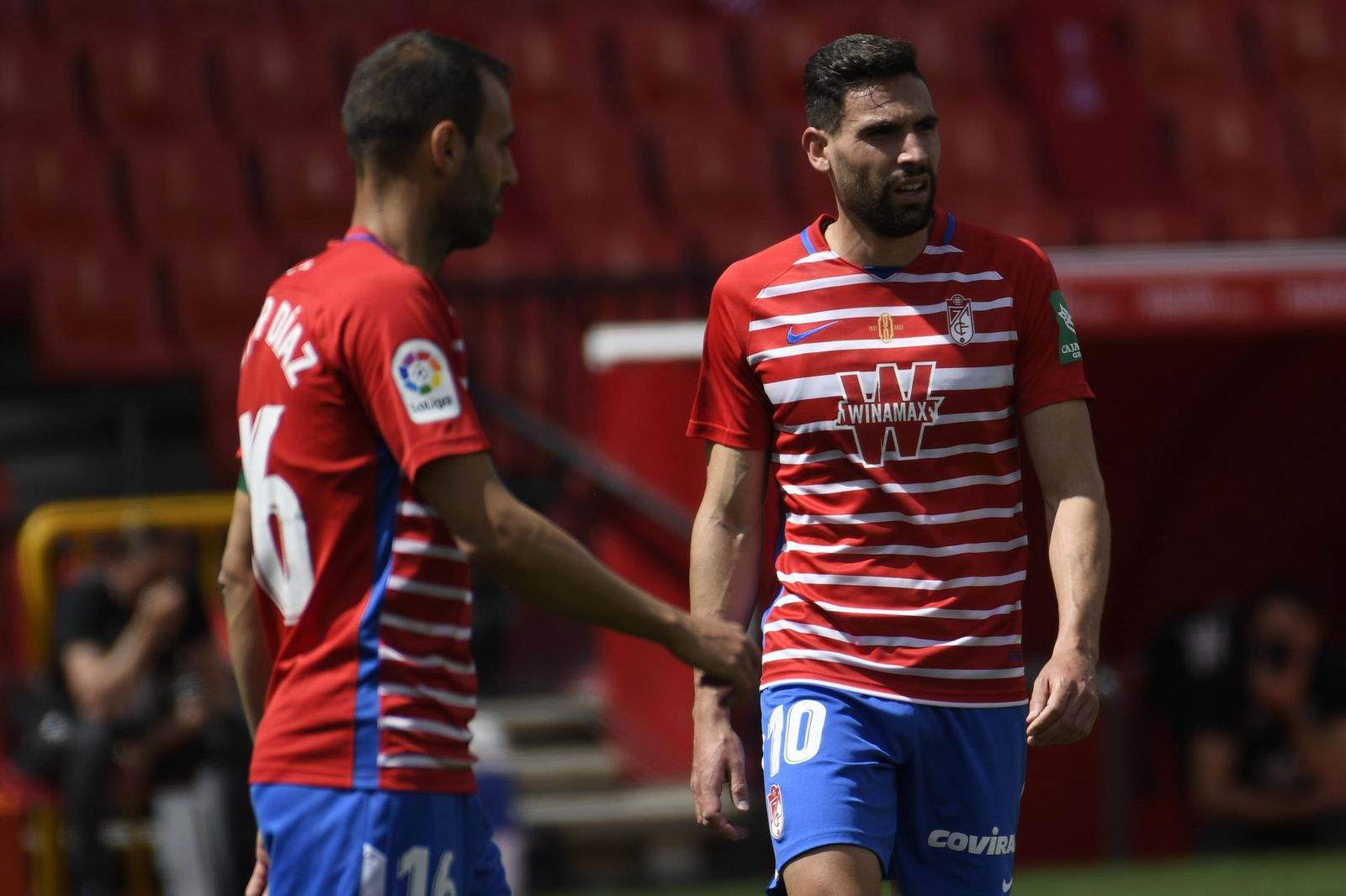 Puertas, con Víctor Díaz a su lado.