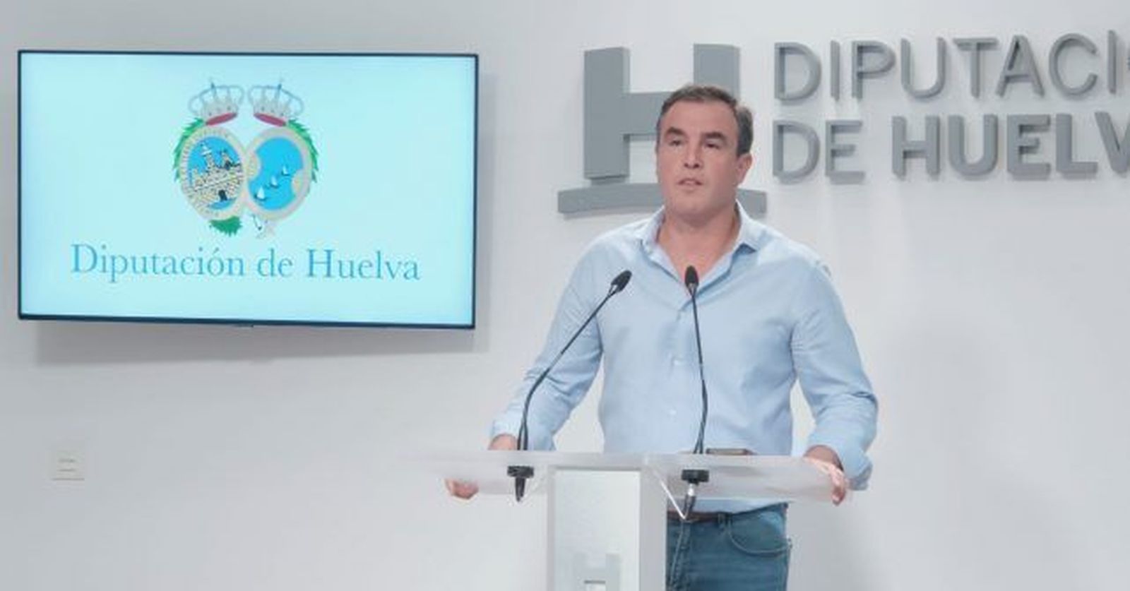 El portavoz del Grupo Socialista en la Diputación Provincial de Huelva, Rubén Rodríguez