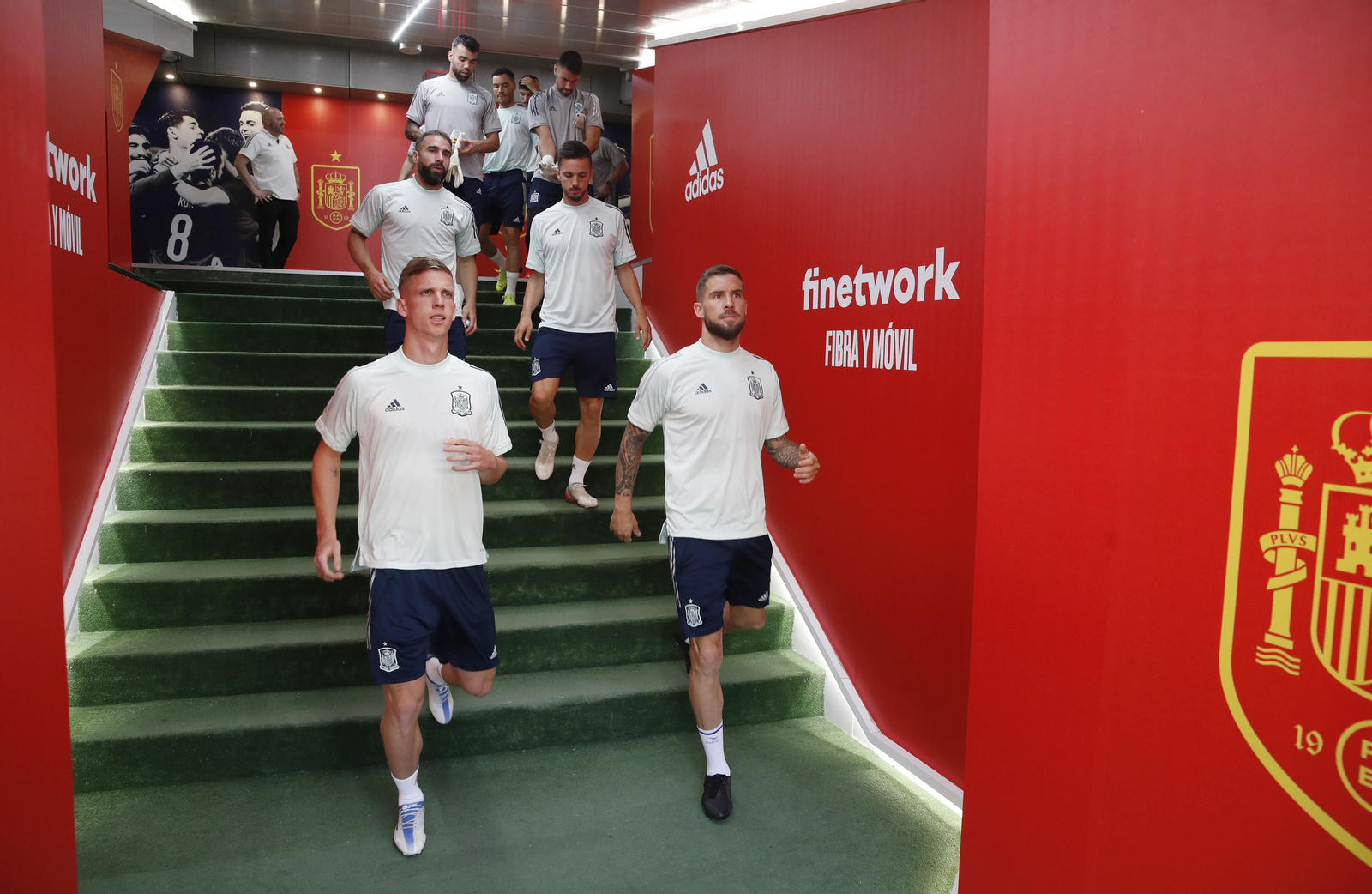 Las imágenes de la selección española en Sevilla