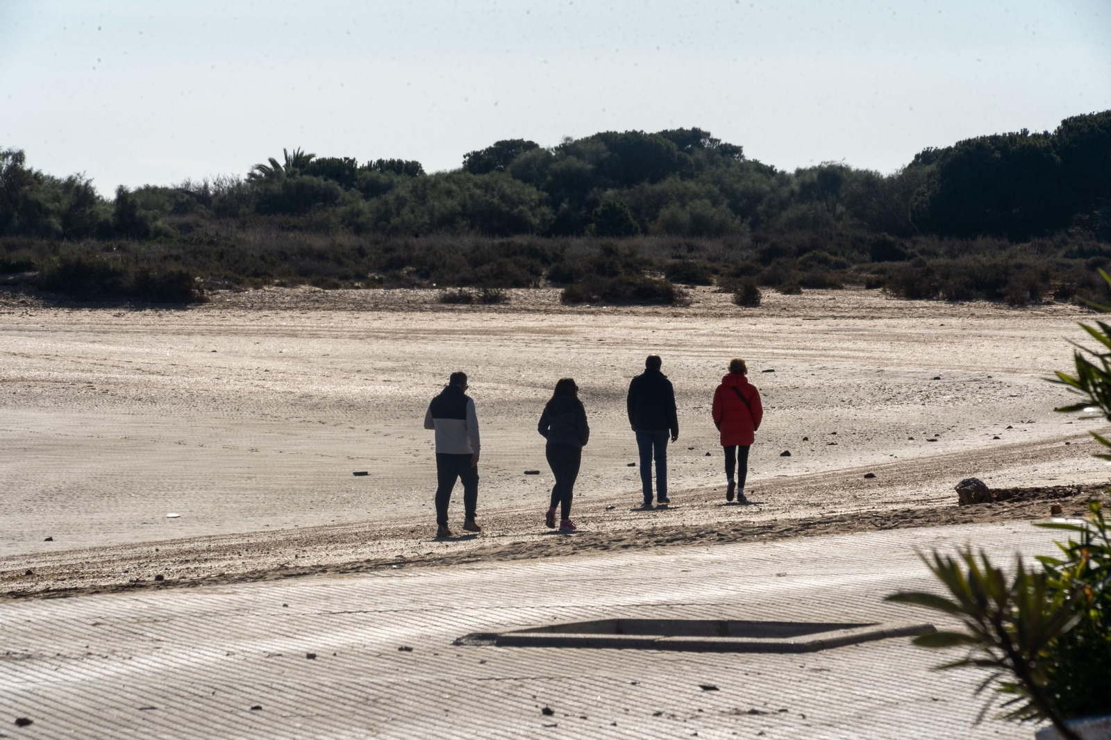 Imágenes de ambiente de Punta Umbría el 1 de enero