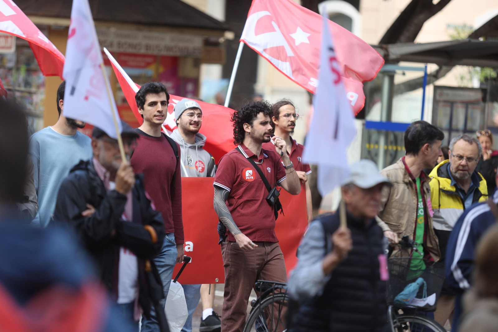 La manifestación del 1 de mayo en Málaga, en fotos
