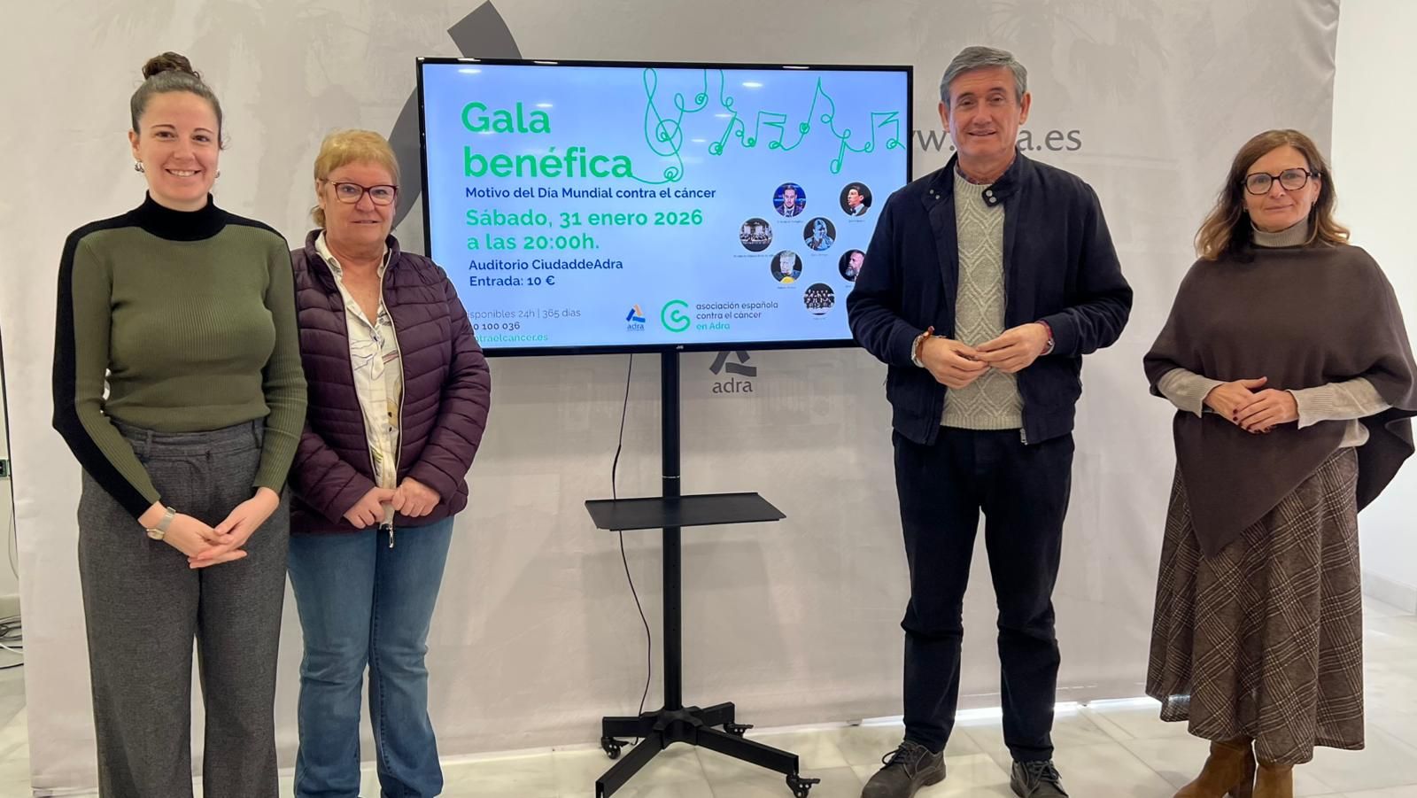 Presentación de la gala benéfica.