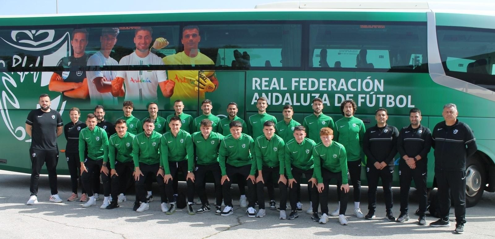 Los integrantes del combinado de Andalucía, antes de viajar a Madrid.