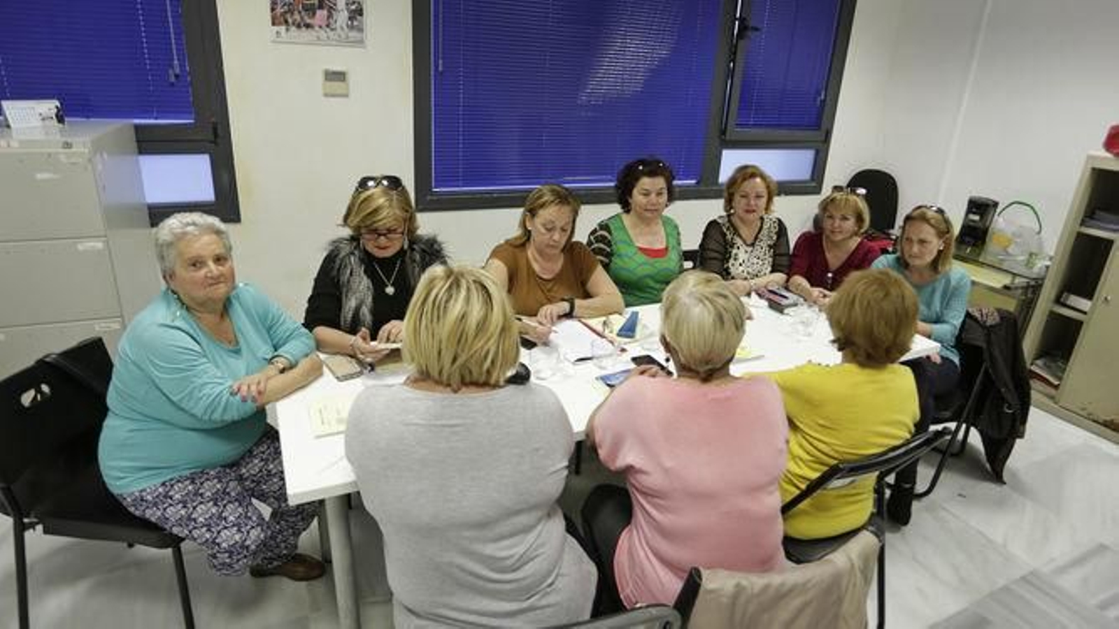 Reunión de la asociación Afedu en su sede de Cádiz