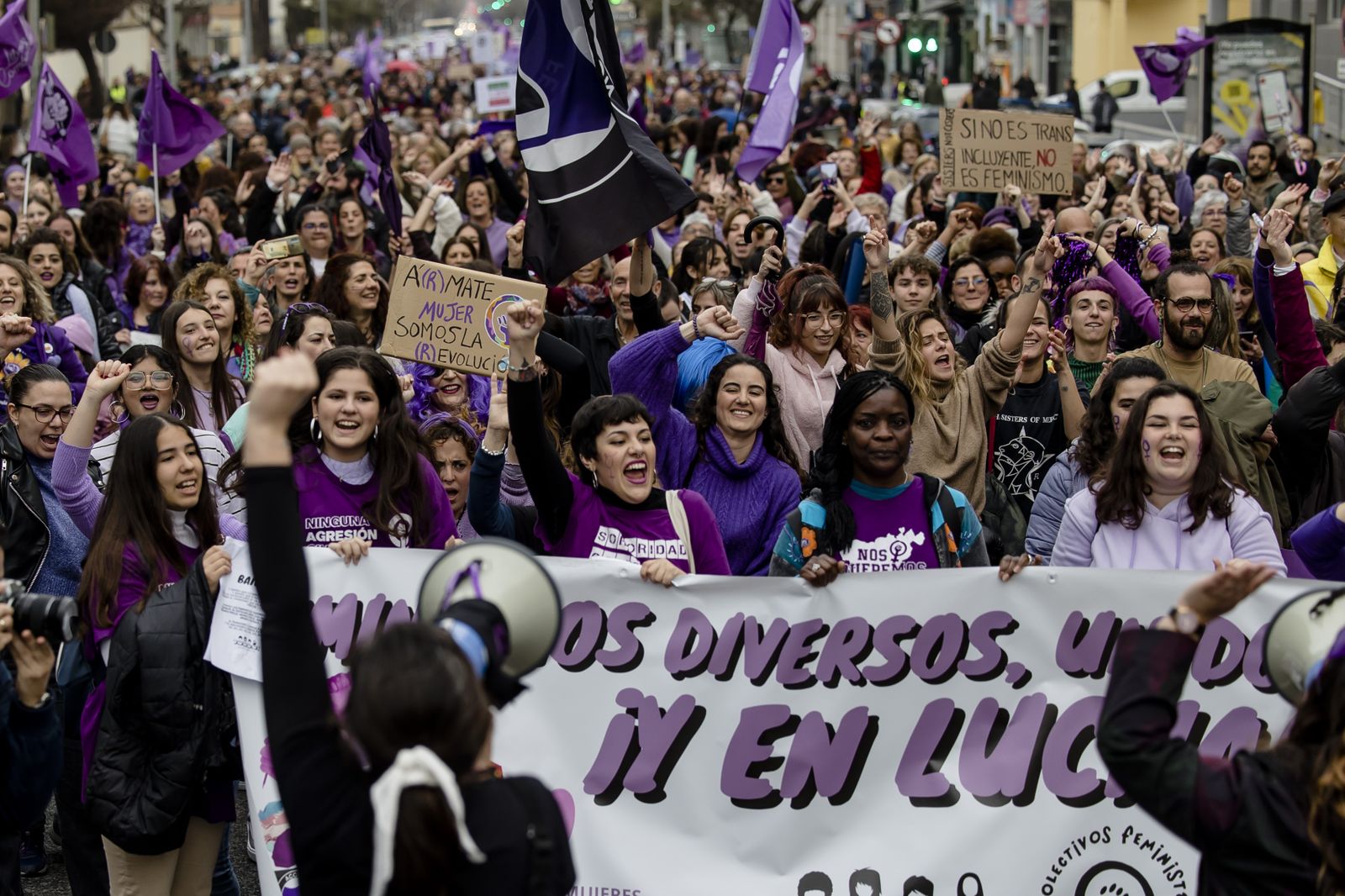 Las imágenes de la manifestación del 8M en Cádiz.