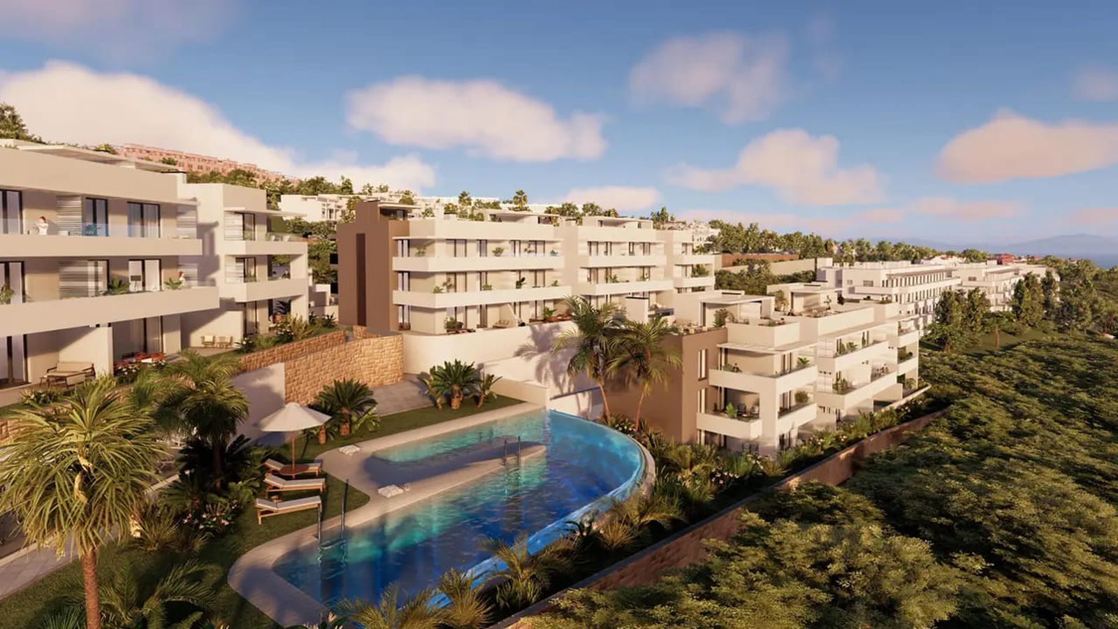 Otra imagen del nuevo residencial en Manilva ‘ Nylva Homes’.