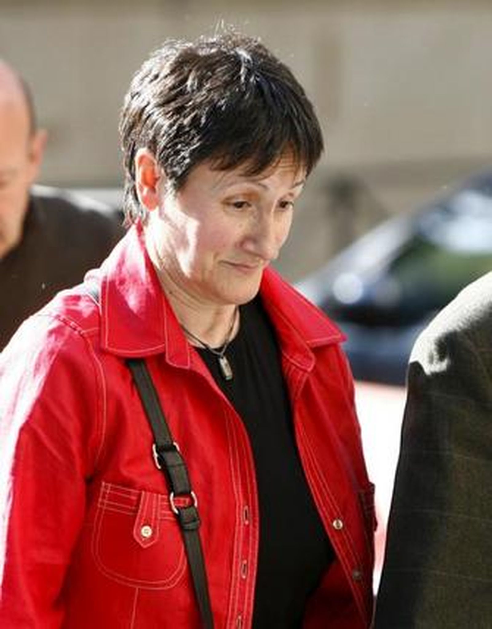 La alcaldesa de Mondragón, Inocencia Galparsoro, ayer, en Madrid.