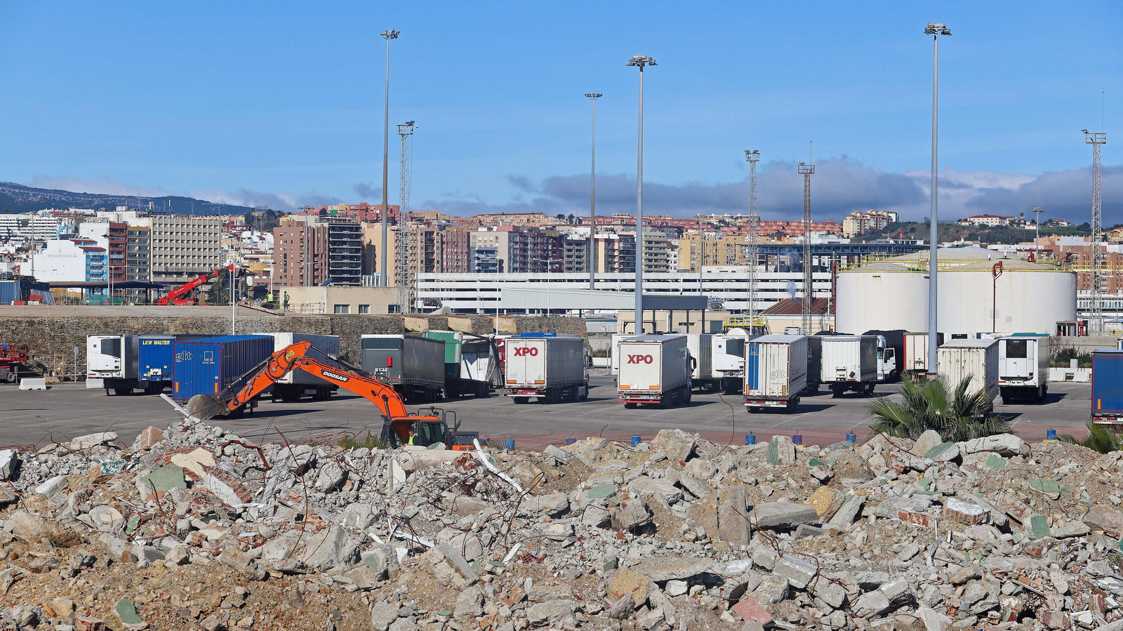 Proyecto del nuevo aparcamiento para camiones en el Puerto de Algeciras