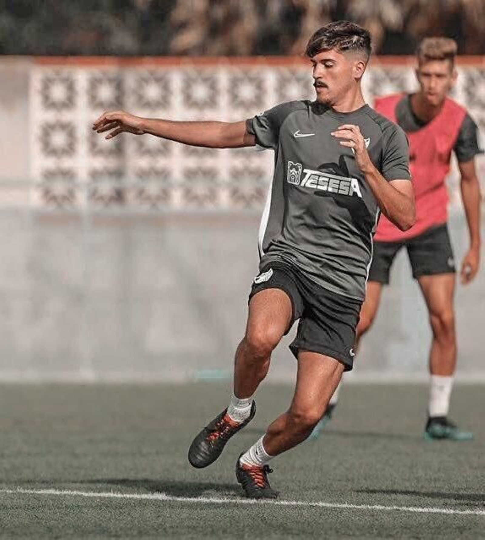 Ale Jiménez, durante un entrenamiento.
