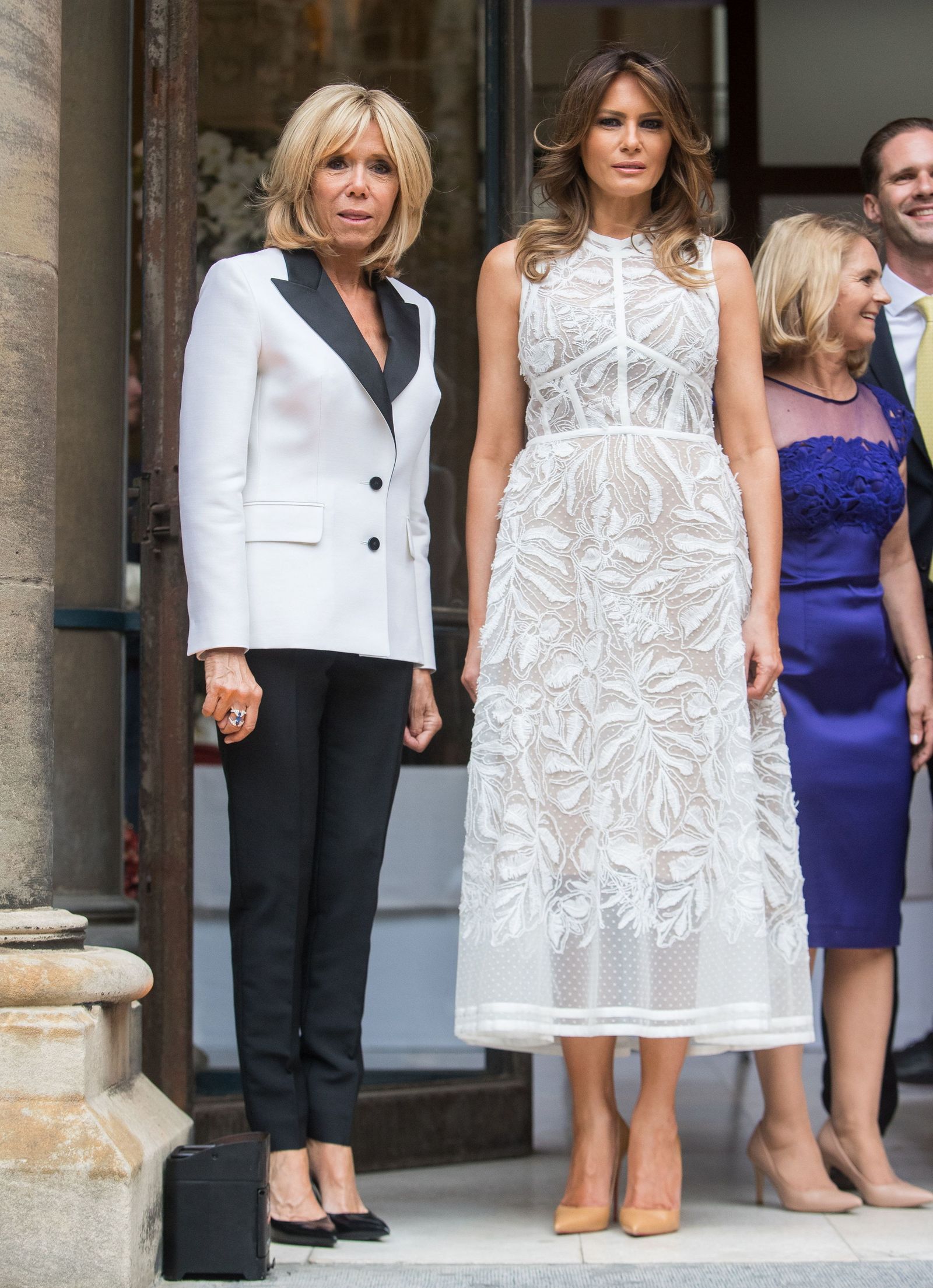 Melania Trump y Brigitte Macron