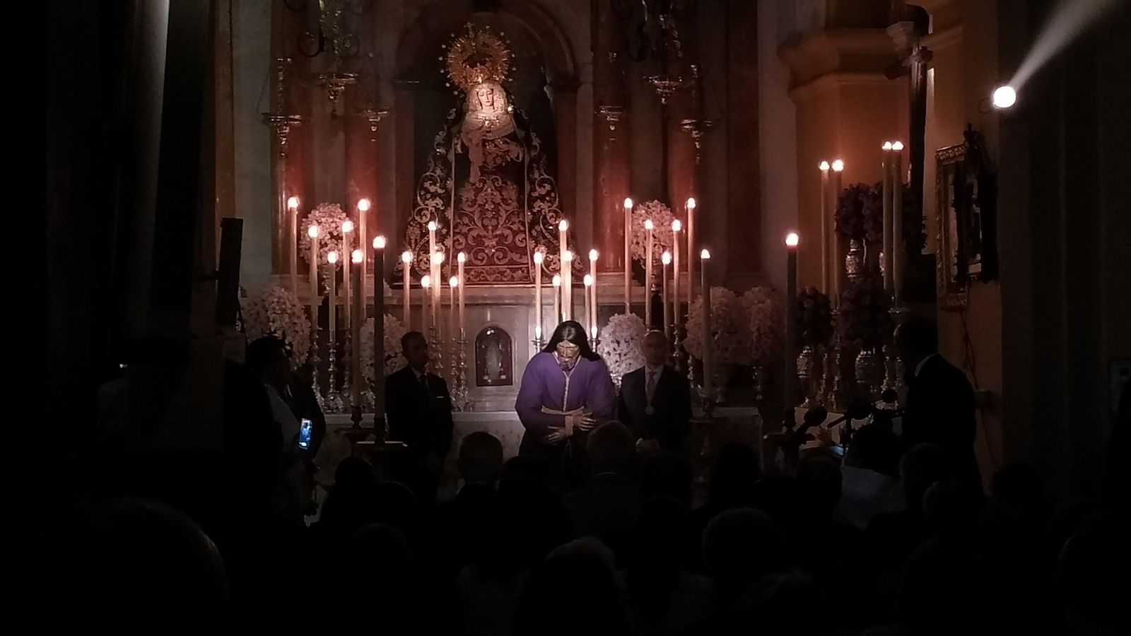 Despedida de la imagen de Jesús Nazareno en la Iglesia Mayor.