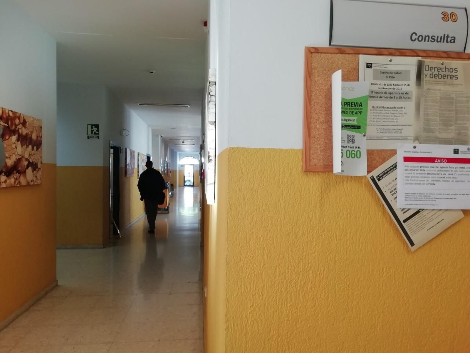 Interior de un centro de salud de Málaga capital. Interior de un centro de salud de Málaga capital.