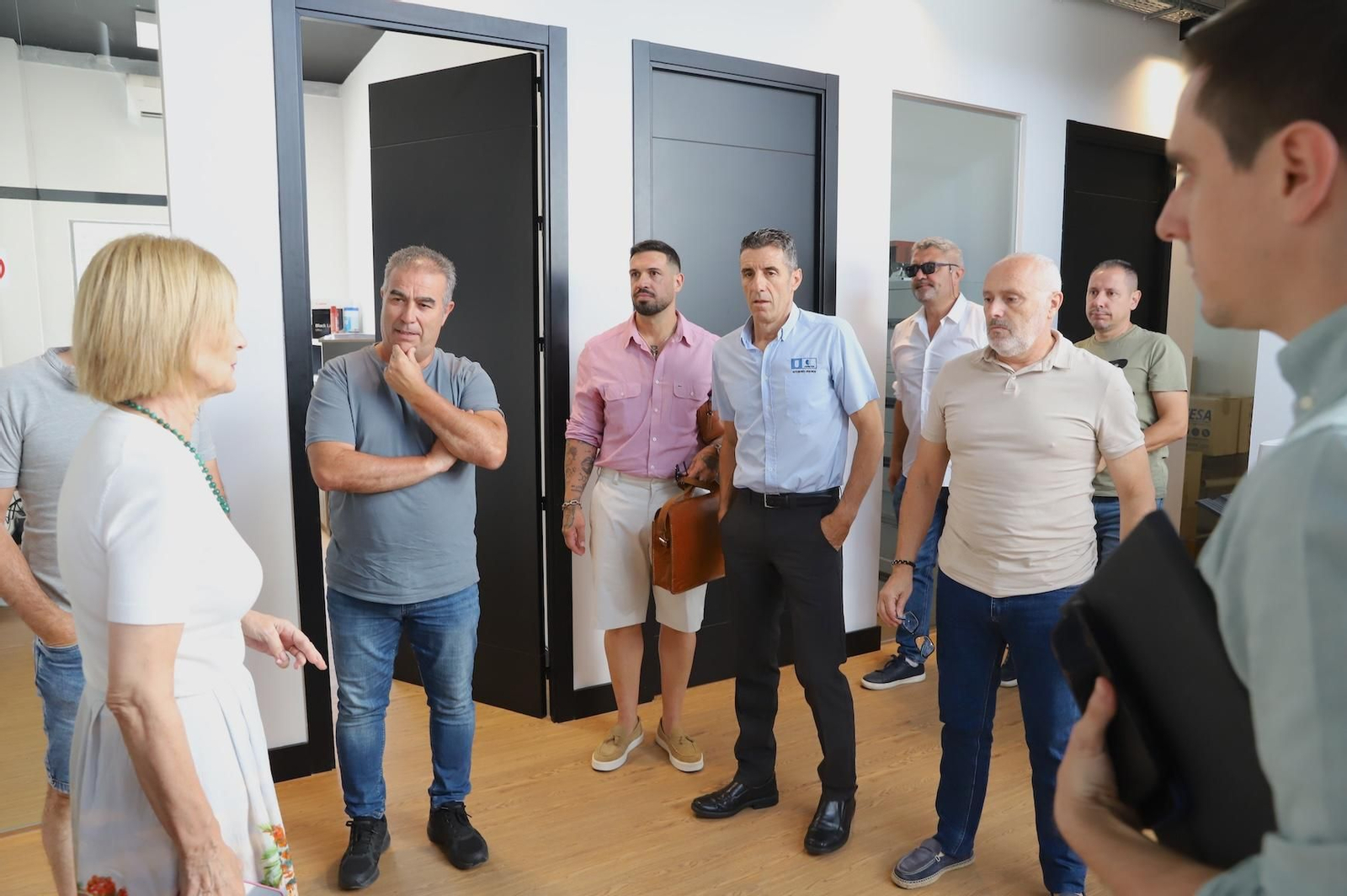 María José García-Pelayo, en su reunión con el comité de empresa de autobuses urbanos.