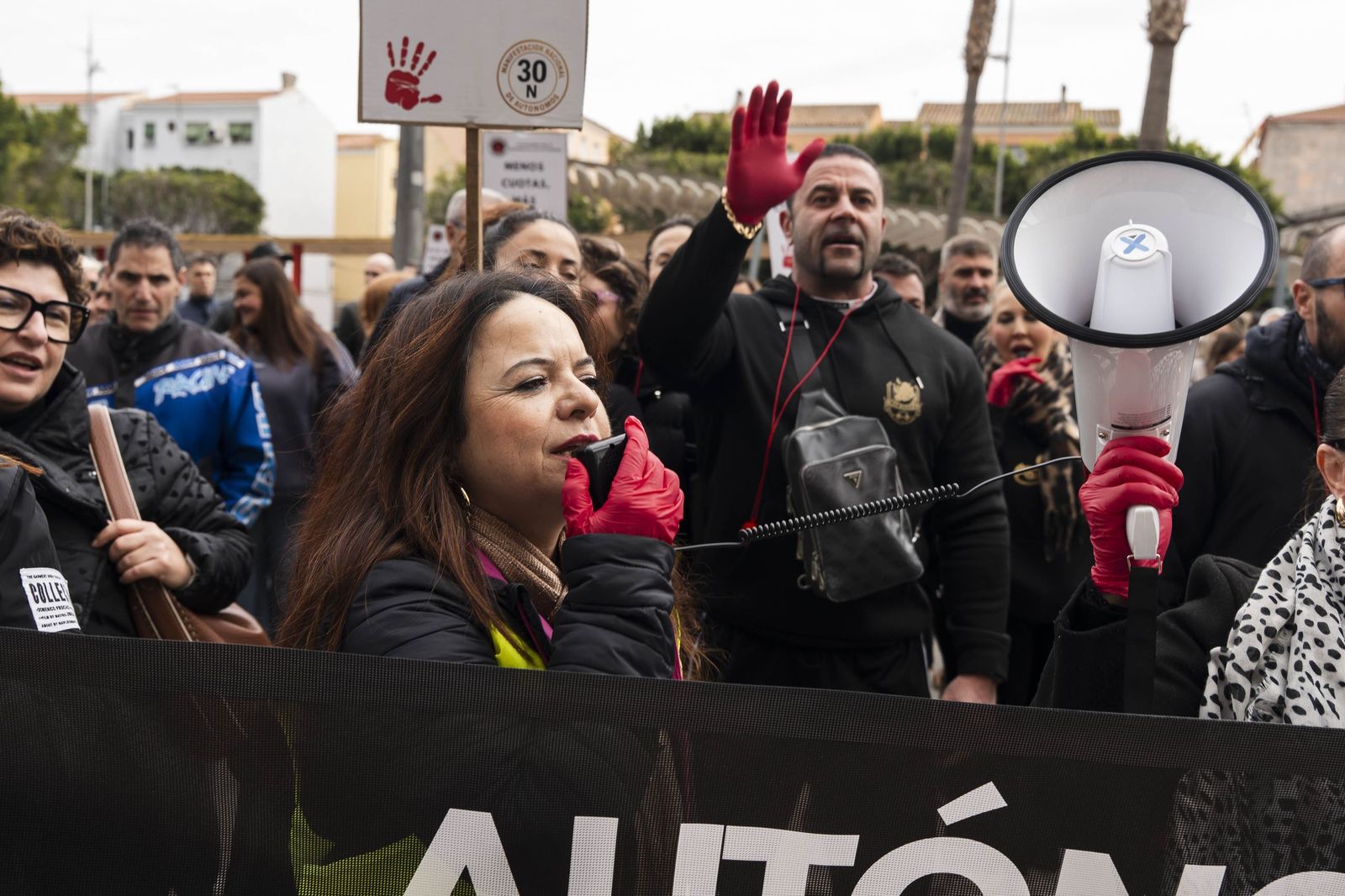 Las imágenes de la Manifestación de la Plataforma por la Dignidad de los Autónomos en Almería