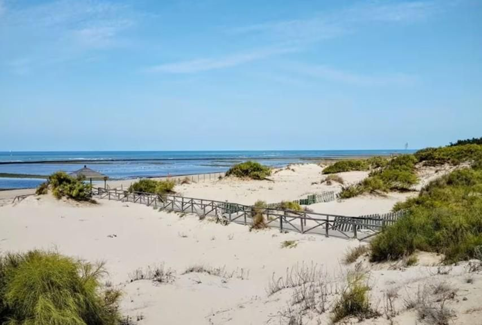 Playa de El Camarón-La Laguna, en Chipiona.