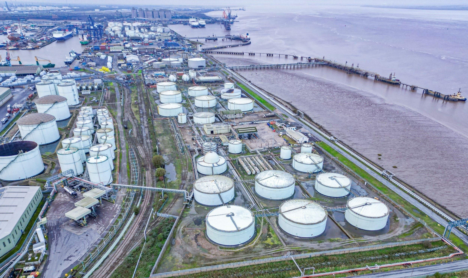 Instalaciones de Exolum en el puerto de Immingham, Reino Unido Instalaciones de Exolum en el puerto de Immingham, Reino Unido
