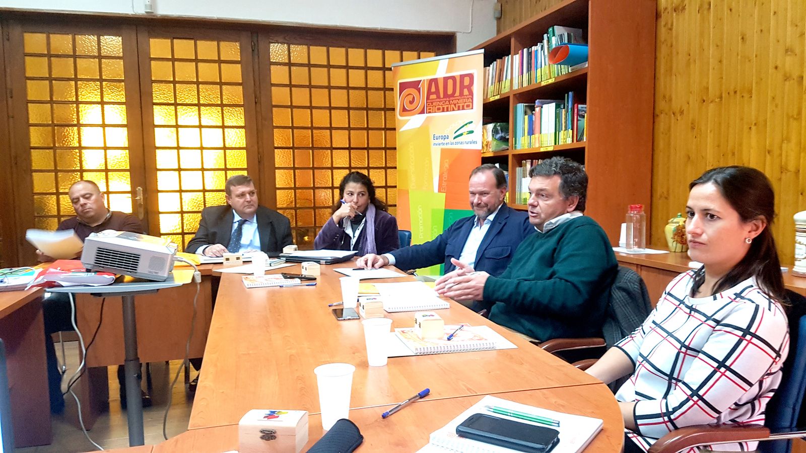 Reunión de los miembros del jurado del Reto Malacate en Riotinto.