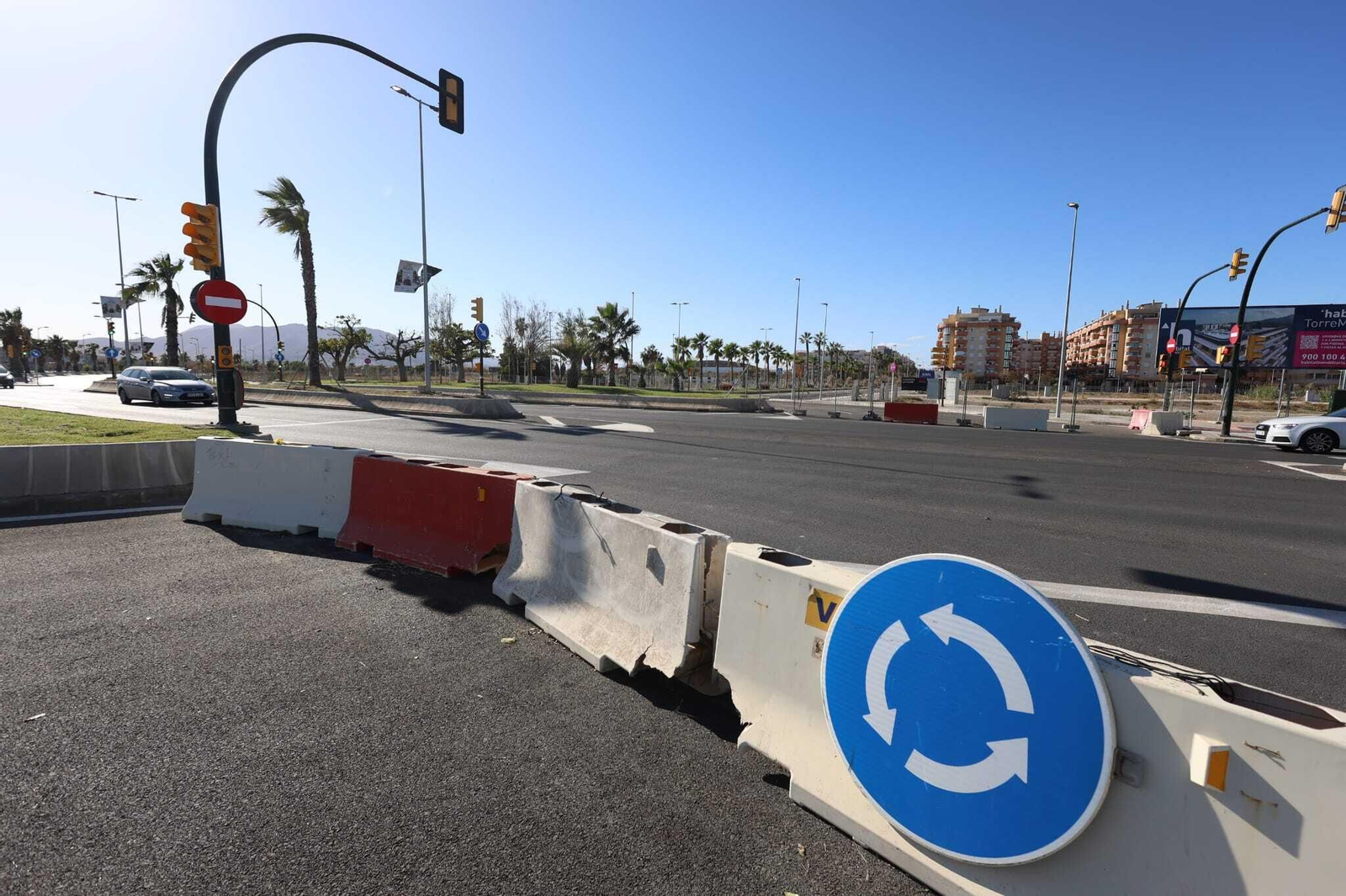 La rotonda de Sacaba que el Ayuntamiento abrirá "en breve".