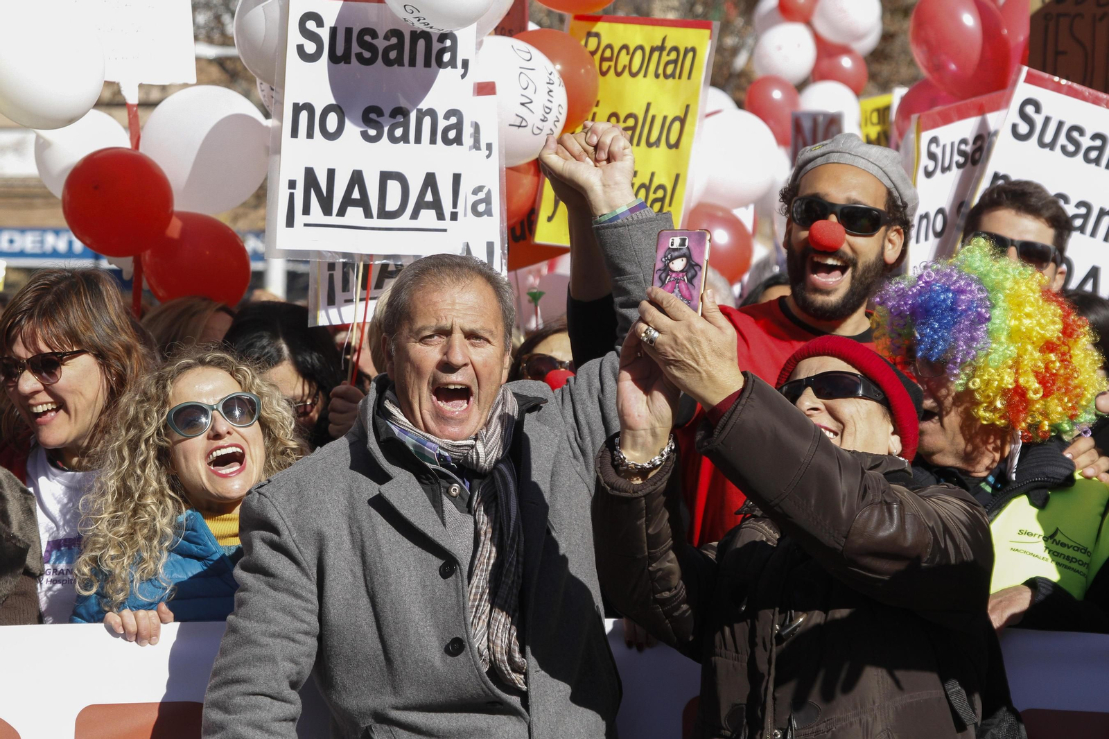 La marea blanca, en Granada