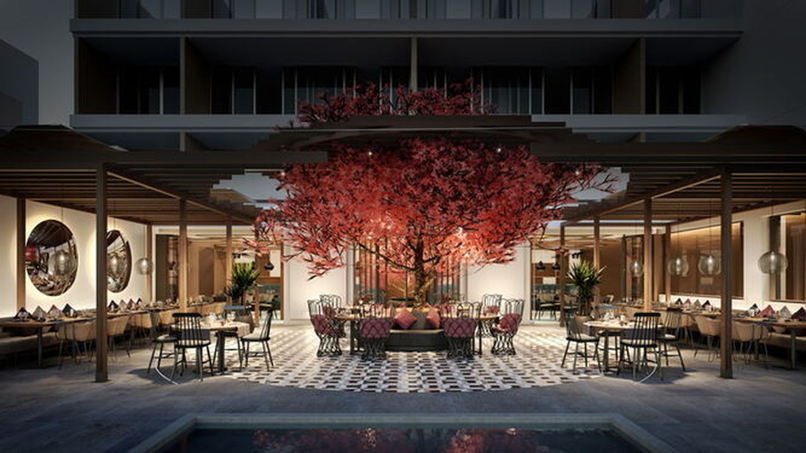 Una infografía del hotel Ikos Andalusia.