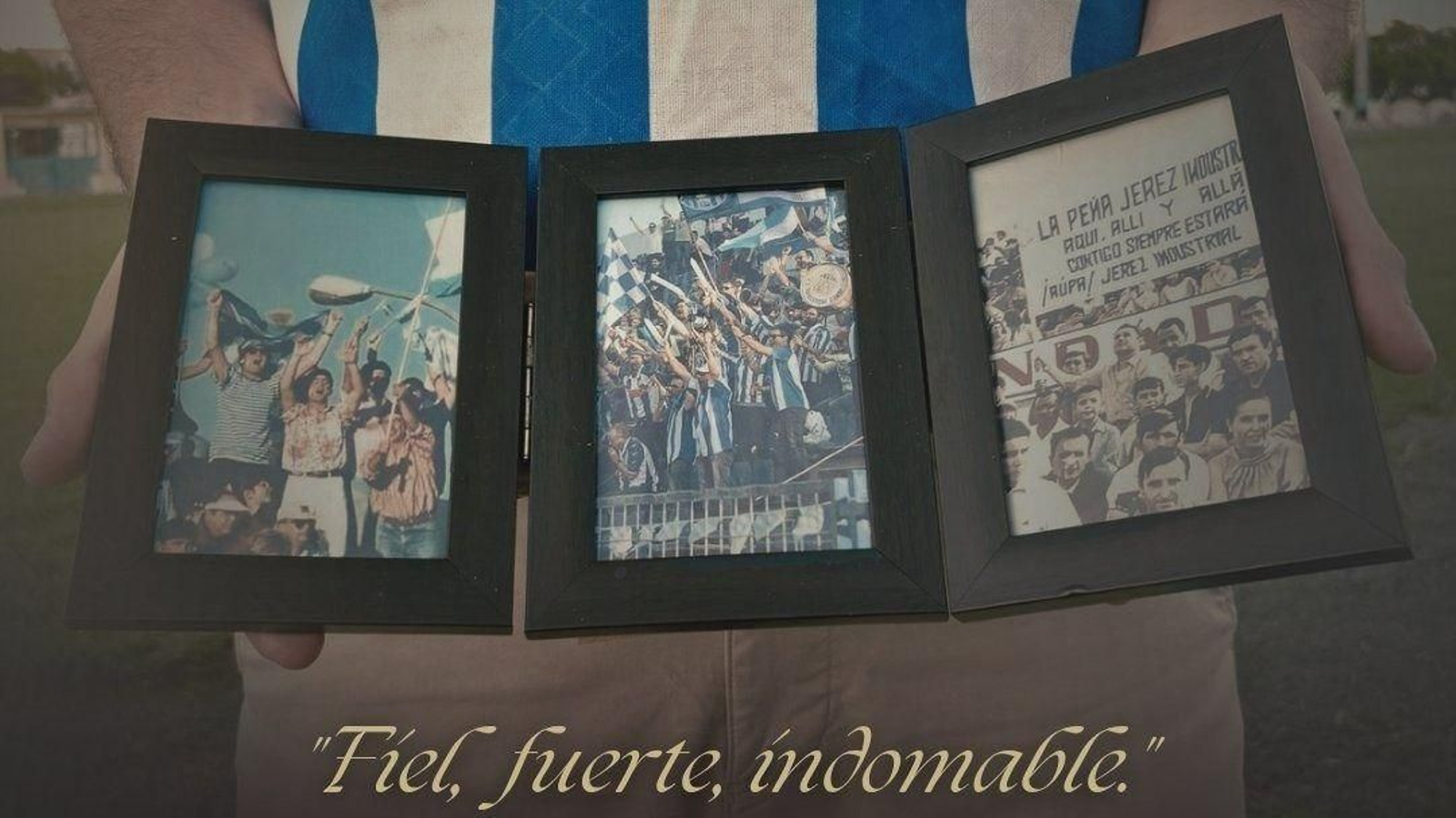 Detalle del cartel de la campaña de socios del Jerez Industrial para la campaña 25/26.
