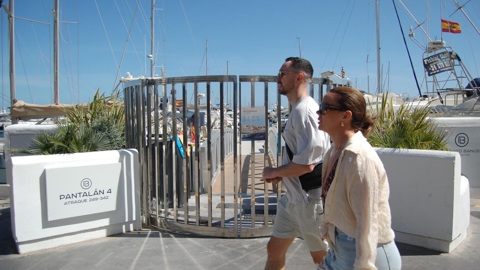 Vista del pantalan 4, ya renovado.