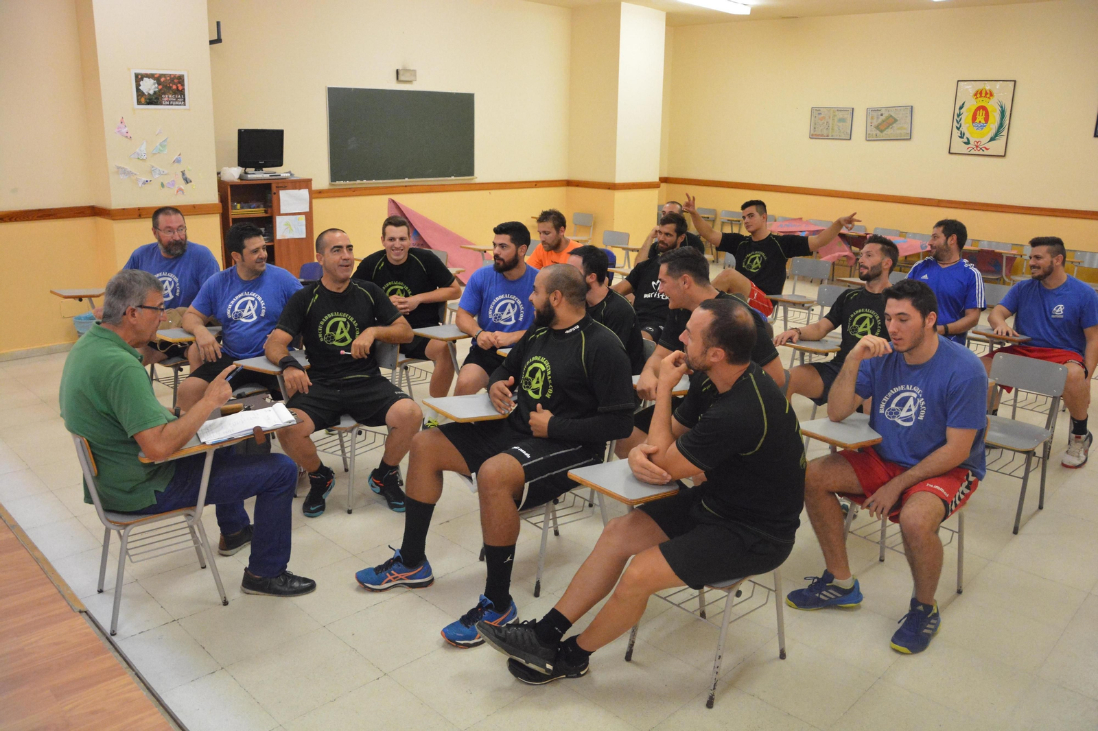 Soria charla con la plantilla, la pasada pretemporada.