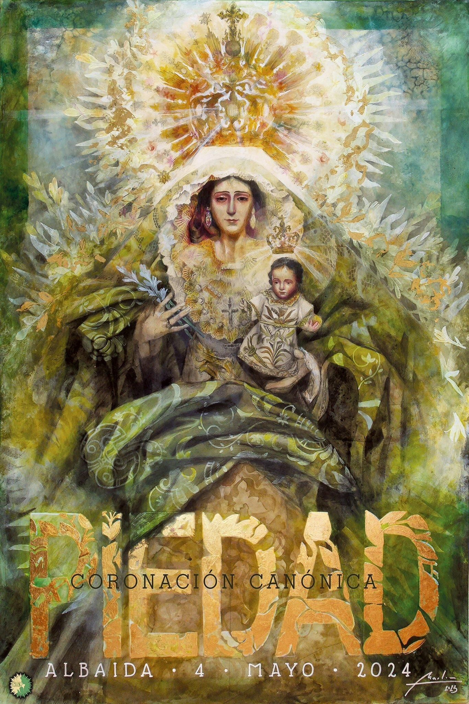 Cartel de la coronación canónica de la Piedad