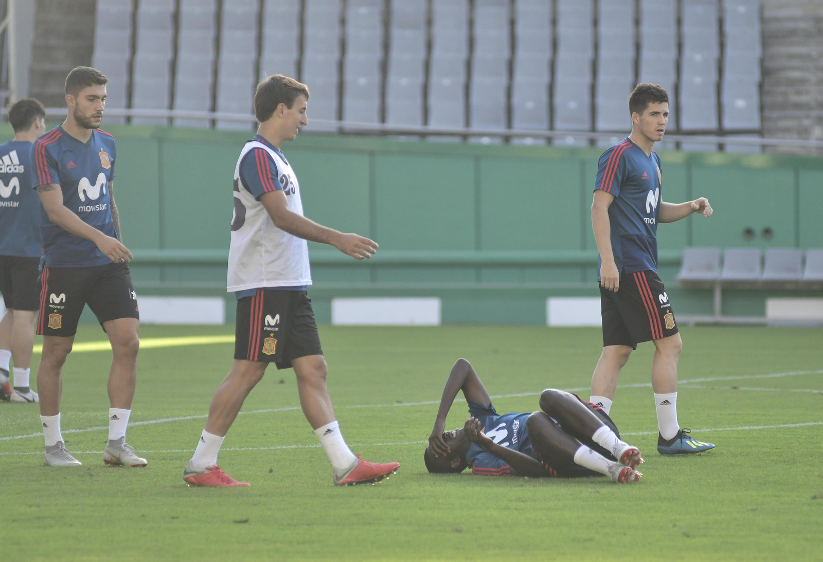 Entrenamiento de la selección sub-21 en El Arcángel
