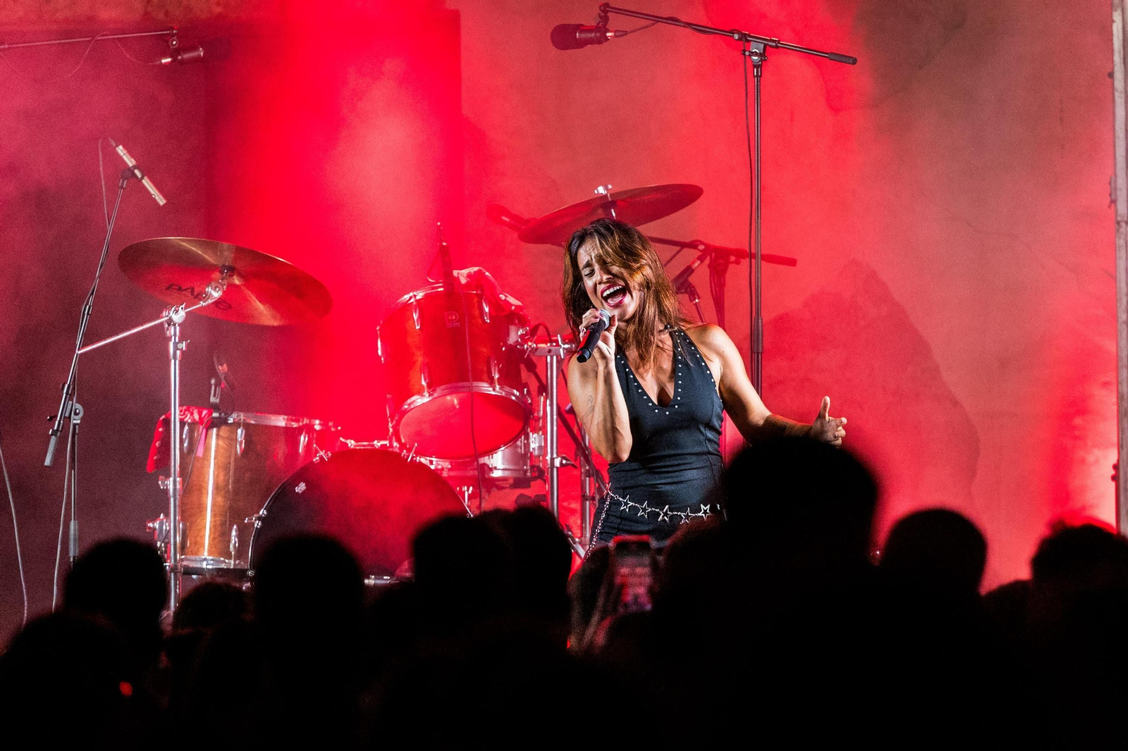 Julia Medina, durante el concierto que ofreció en San Fernando, en las Noches del Castillo