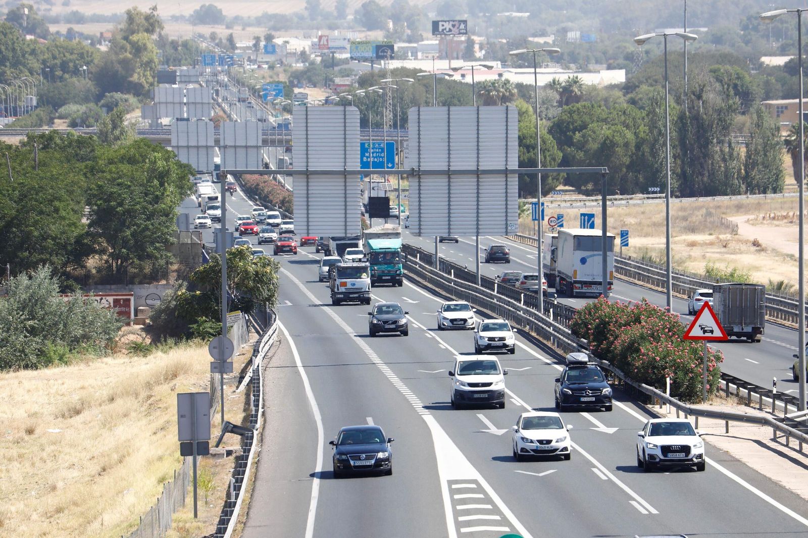 Tráfico intenso en Córdoba capital.