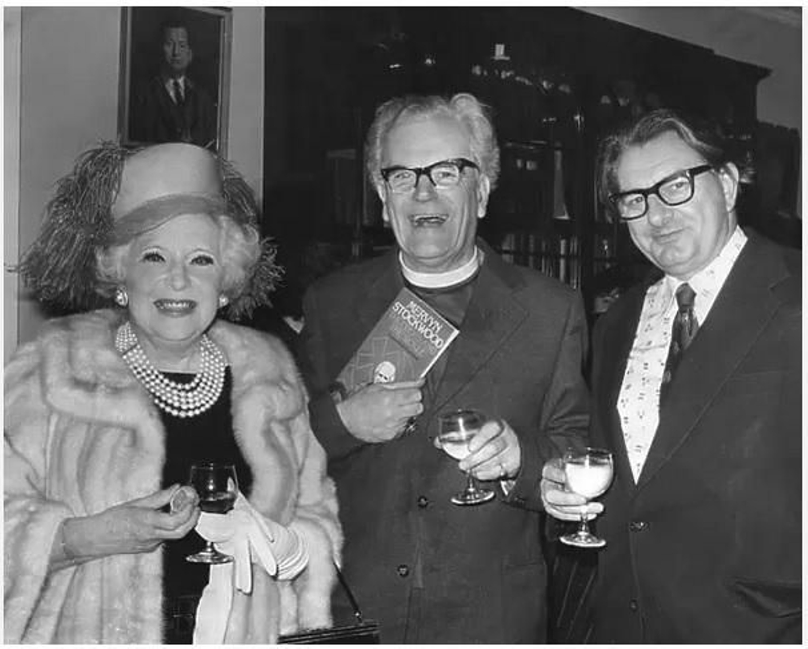 La autora en un evento social, años `70.