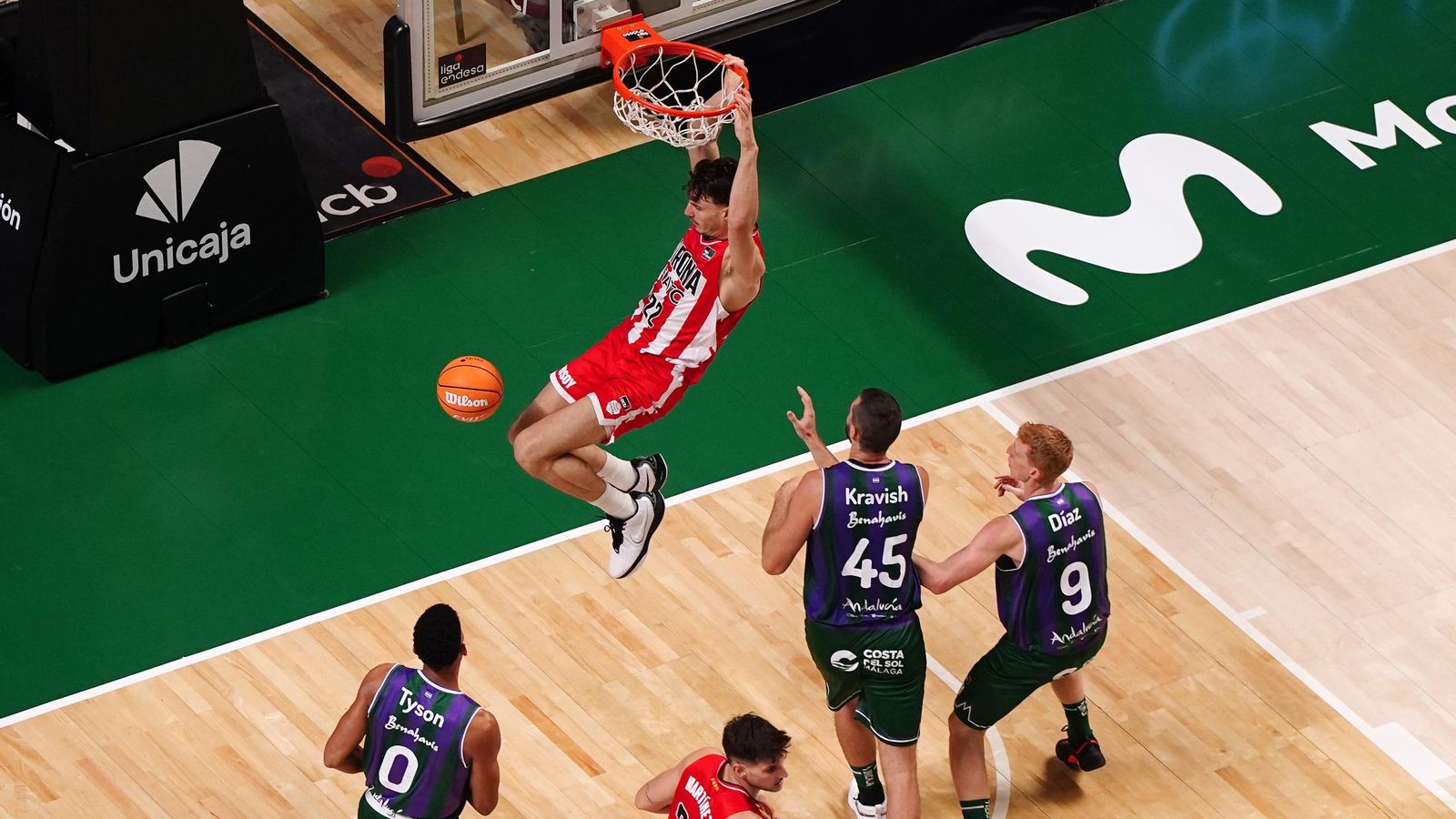 El Unicaja-Girona, en fotos