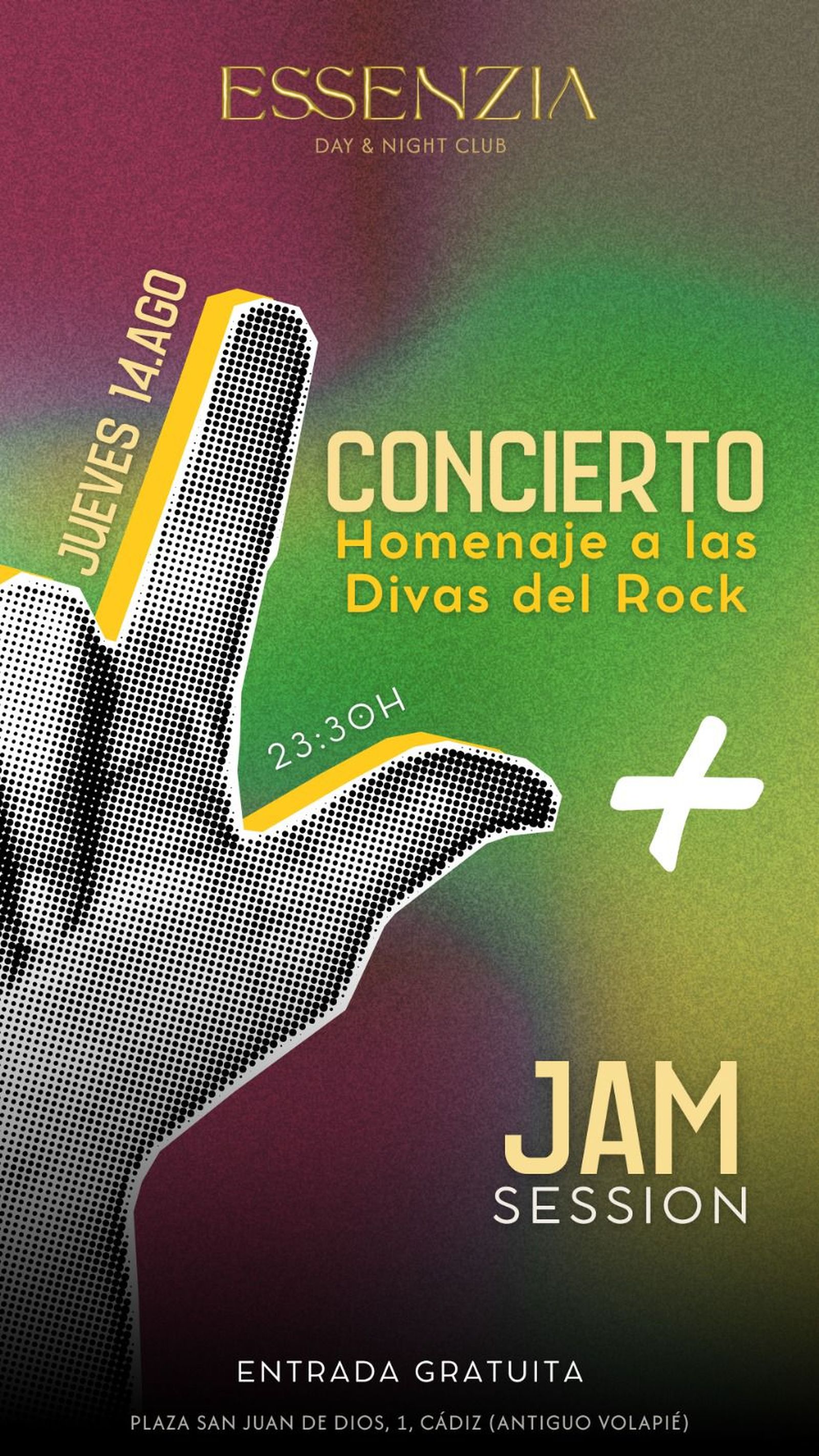 Cartel del Homenaje a as divas del rock.